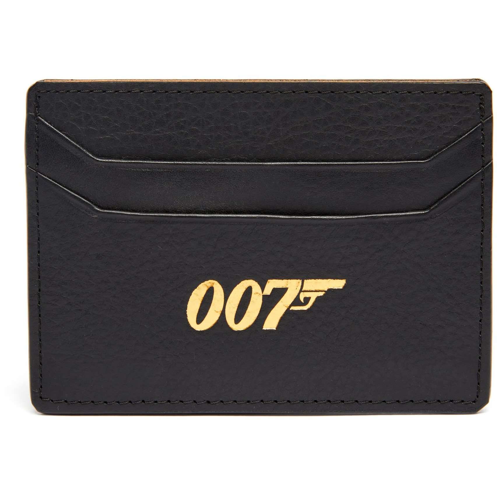 James Bond 007 Personalised Leather Card Holder (3 Colours)
