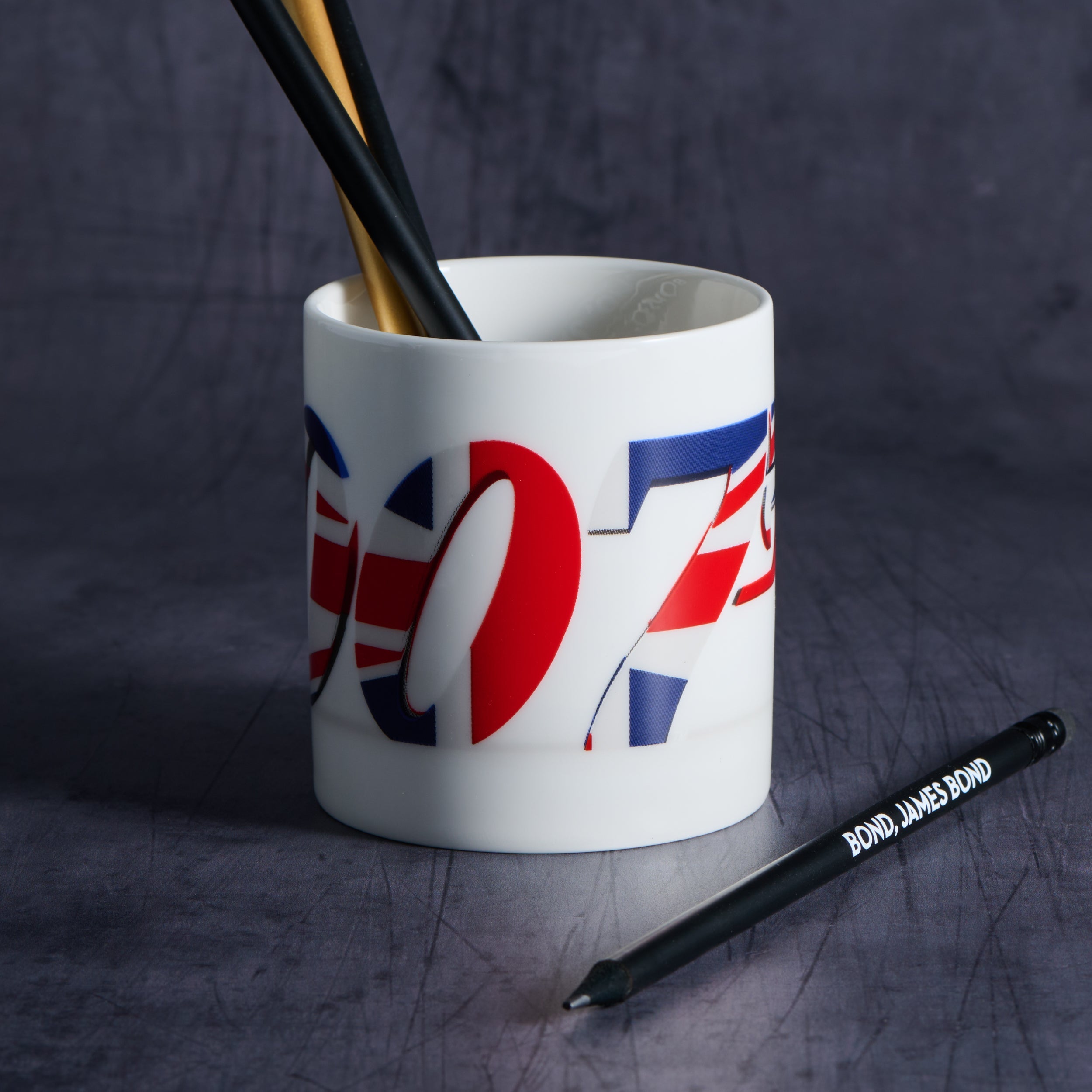 James Bond Union Jack 007 Pen Pot