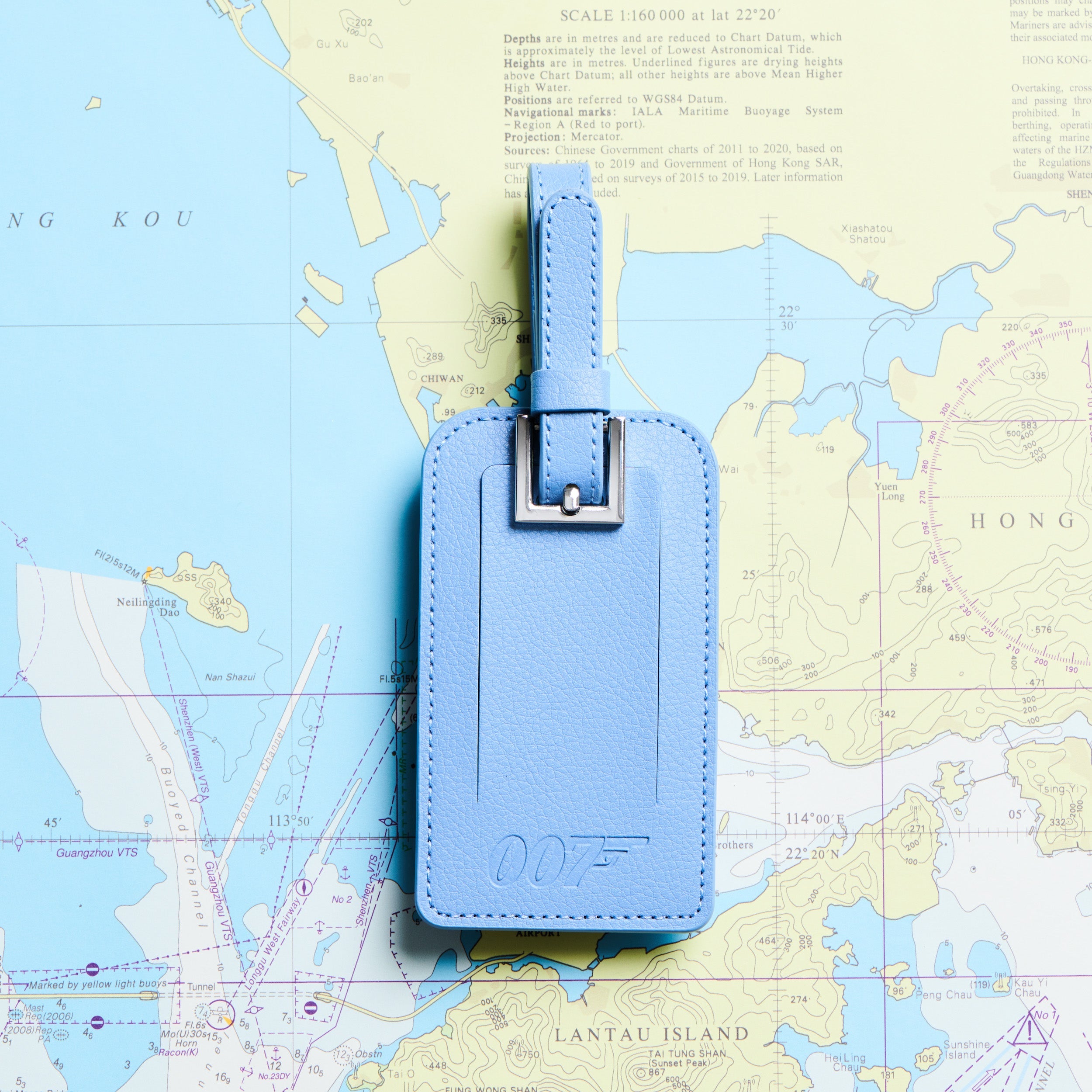 James Bond Personalised Leather Luggage Tag (3 Colours)