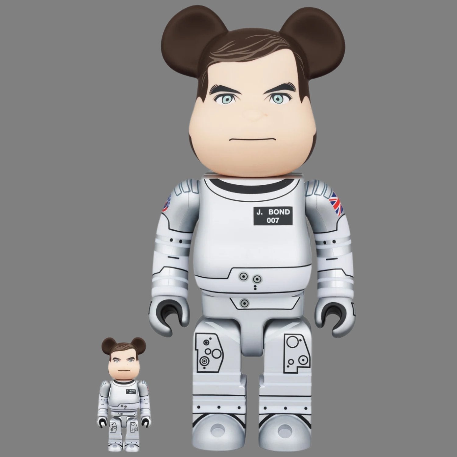 James Bond Be@rbrick 100% & 400% Figure Set - Moonraker Edition – By Medicom Toy (Outlet Item)
