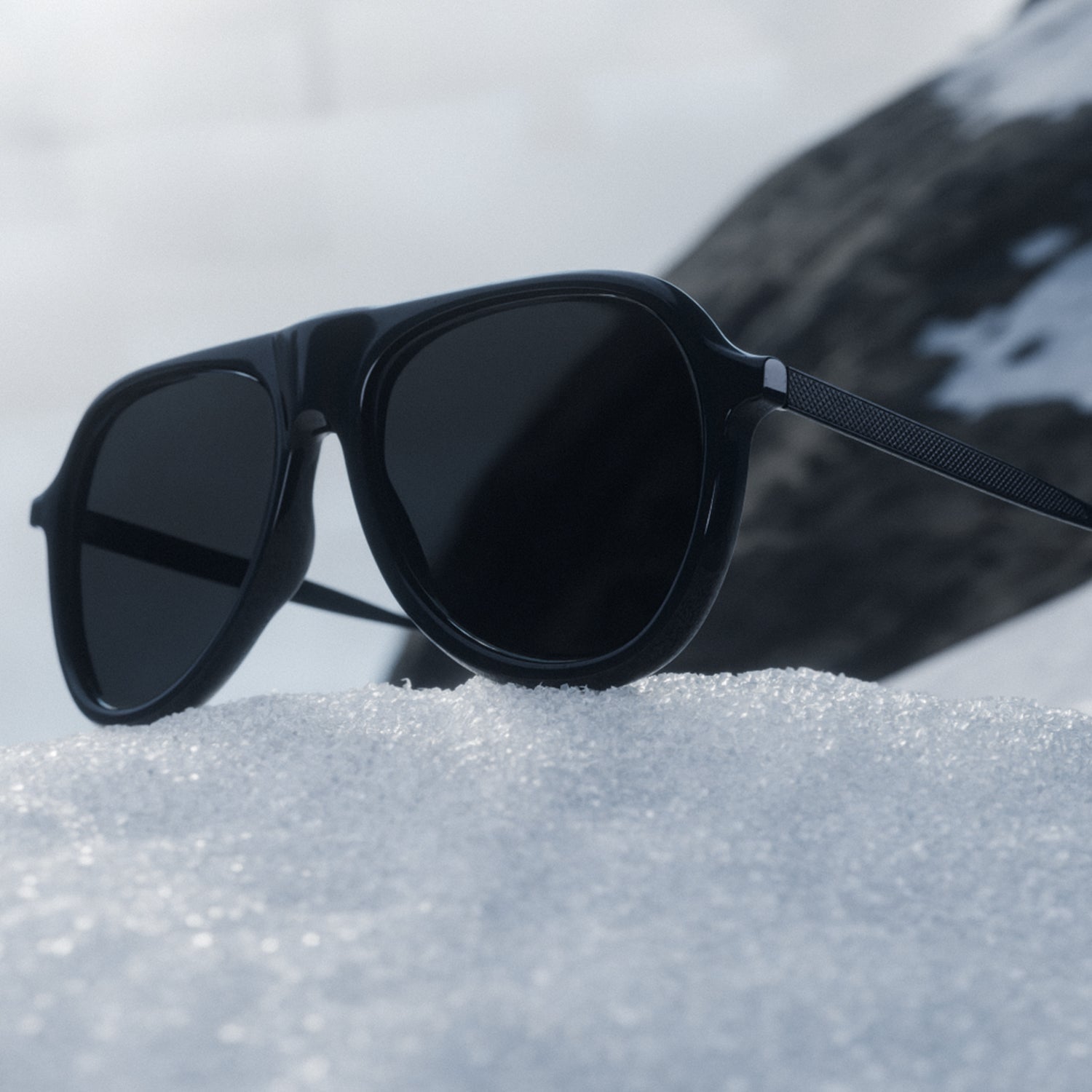 James Bond 007 Vedretta Sunglasses - Black / Black Satin / Noir Edition - By Barton Perreira (Pre-order)