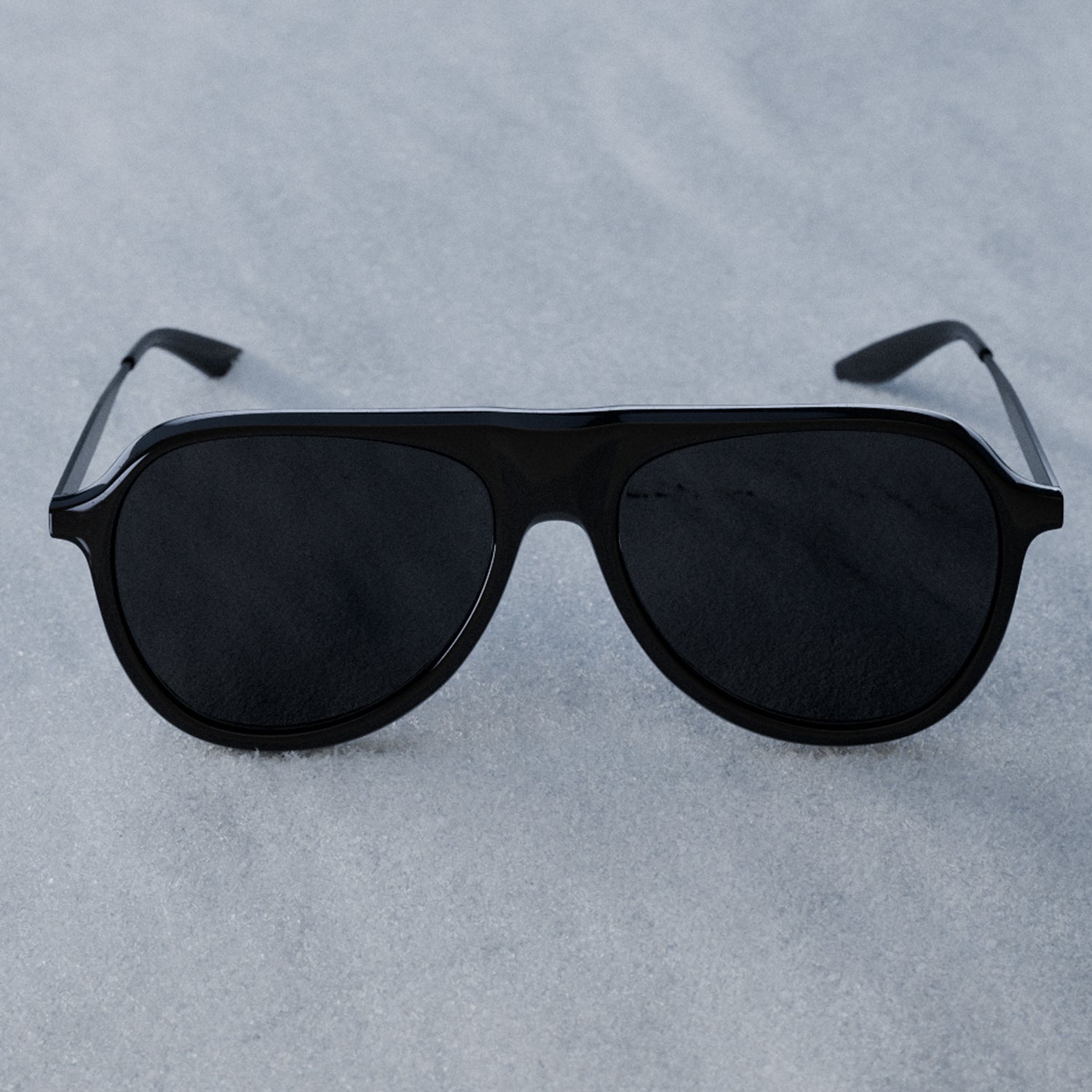 James Bond 007 Vedretta Sunglasses - Black / Black Satin / Noir Edition - By Barton Perreira (Pre-order)