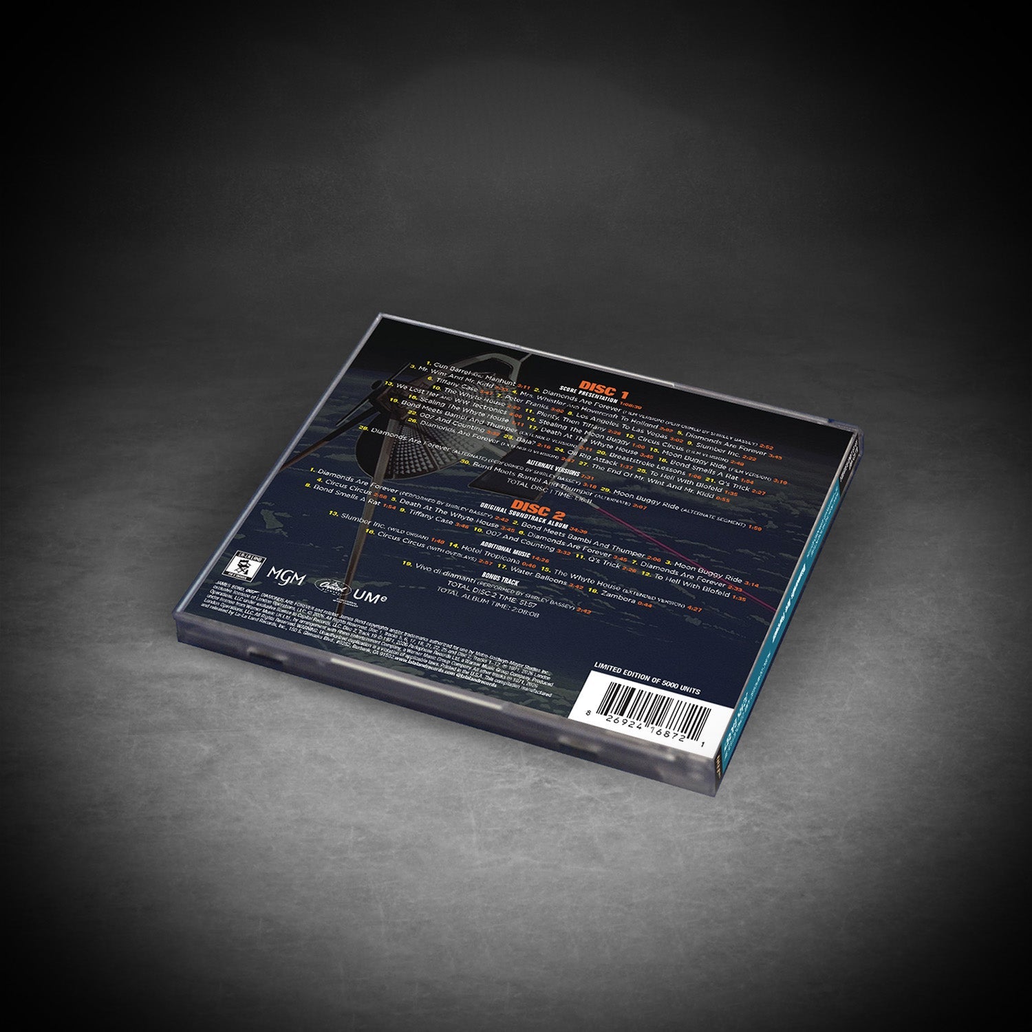 James Bond Diamonds Are Forever Soundtrack Double CD Set - 55th Anniversary Expanded Remastered Edition