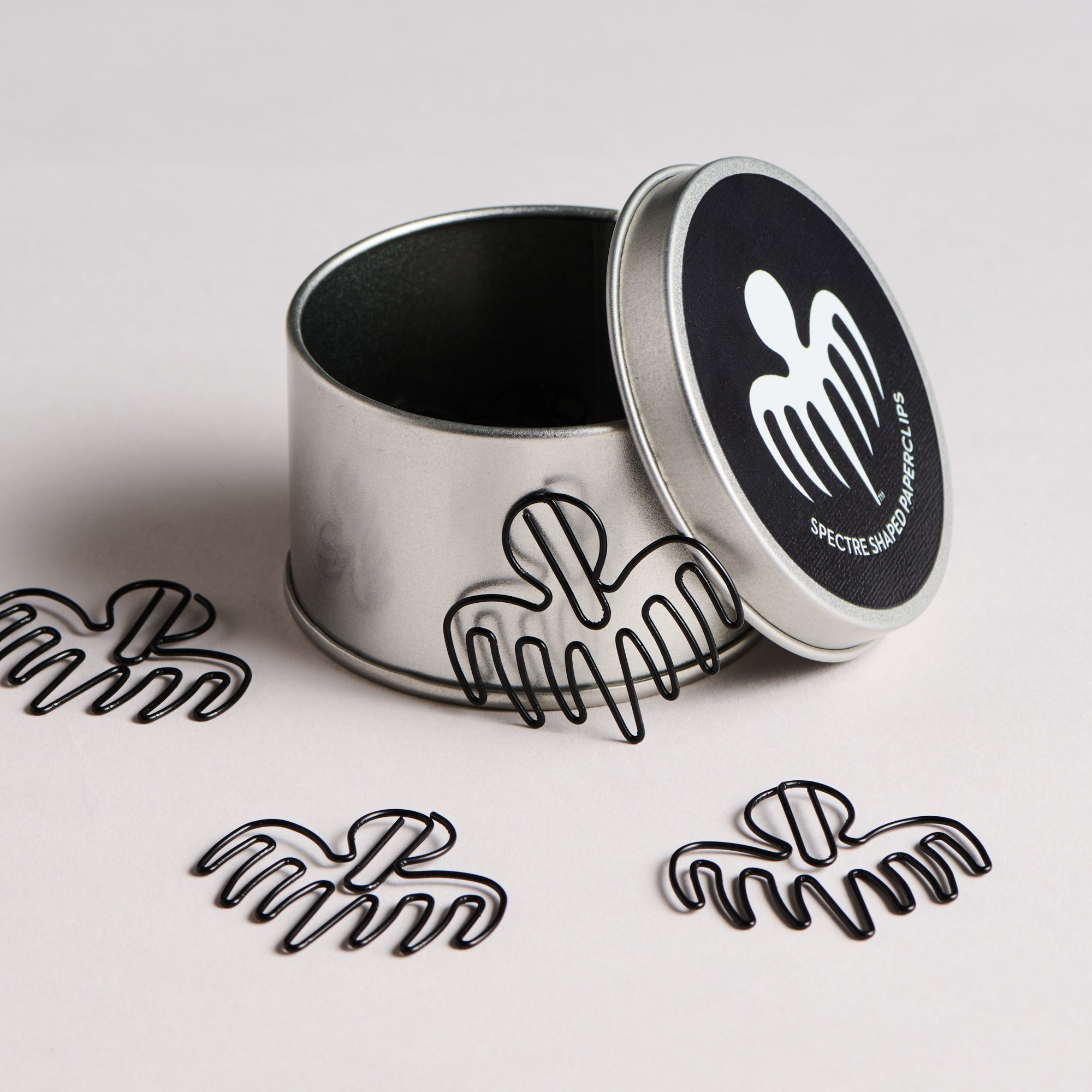James Bond SPECTRE Symbol Black Metal Paperclips (Outlet Item)