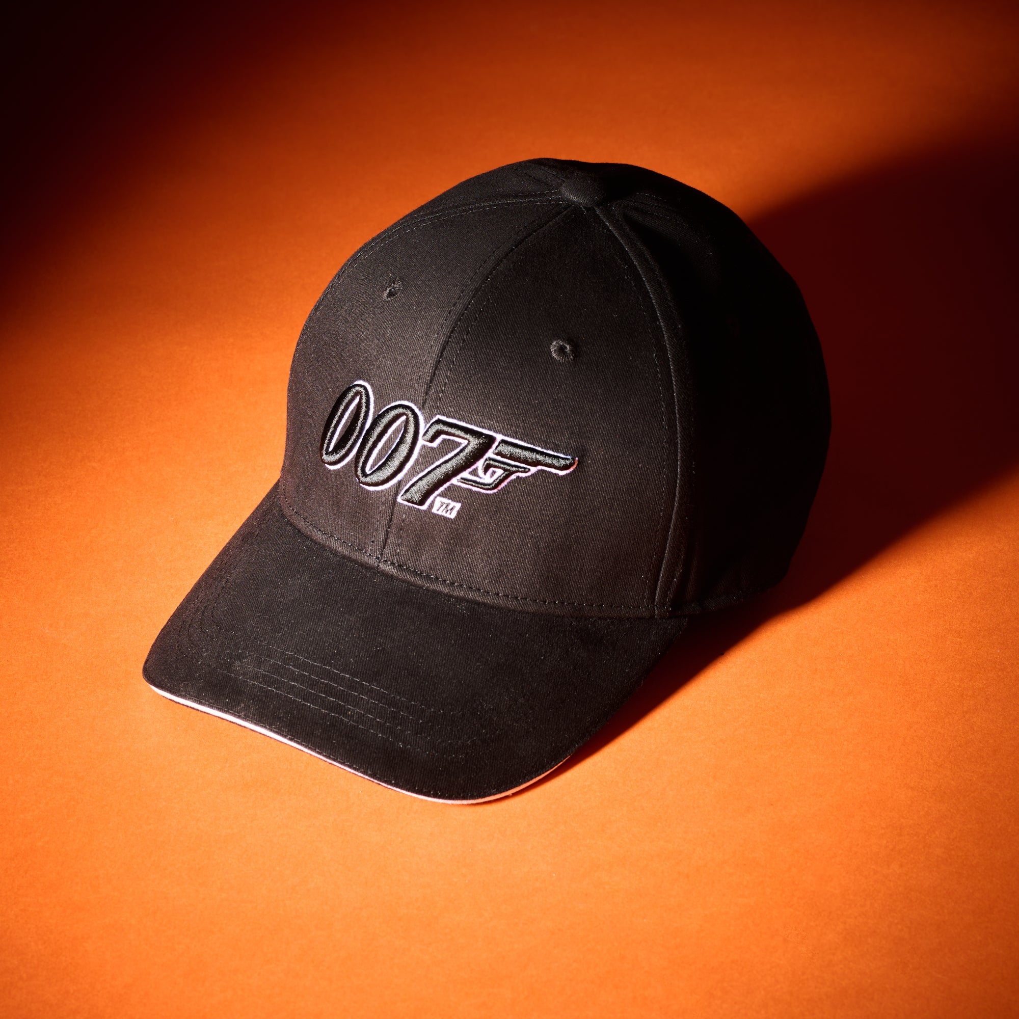 James Bond 007 Two-Tone Embroidered Baseball Cap - Black