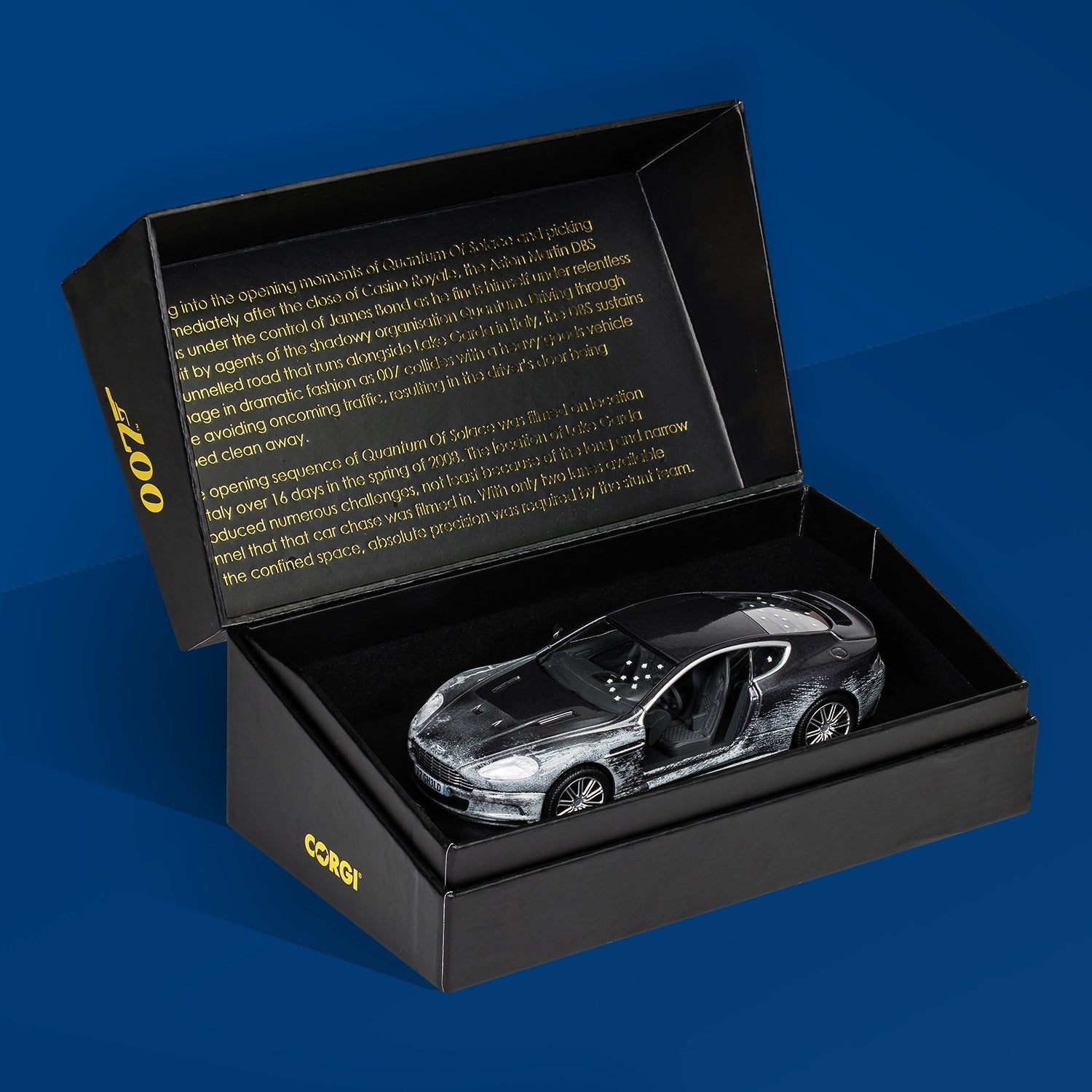 James Bond Damaged Aston Martin DBS Model Car - Quantum Of Solace Edition - By Corgi