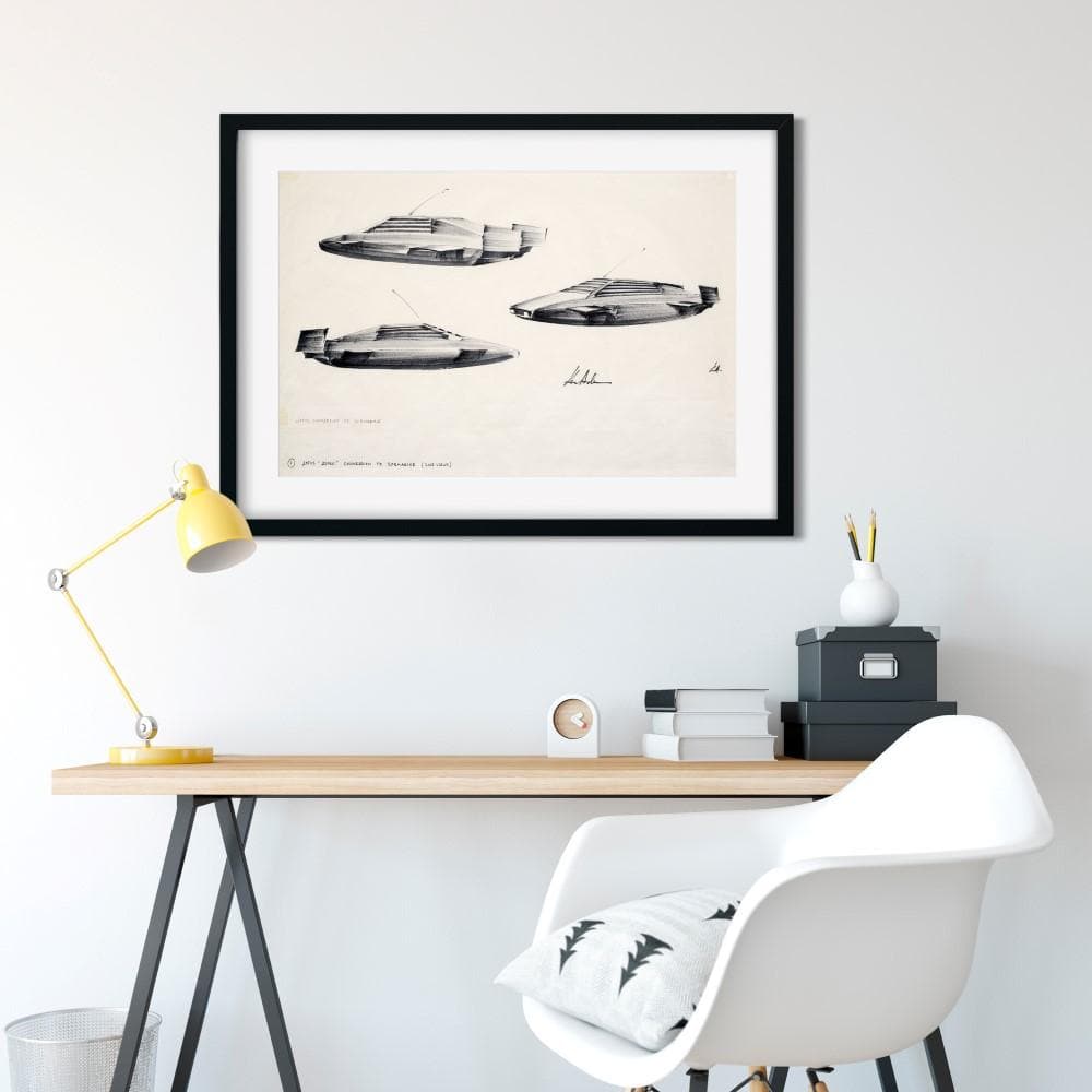 James Bond Ken Adam Lotus Esprit Art Print - The Spy Who Loved Me Numbered Edition (Unframed)