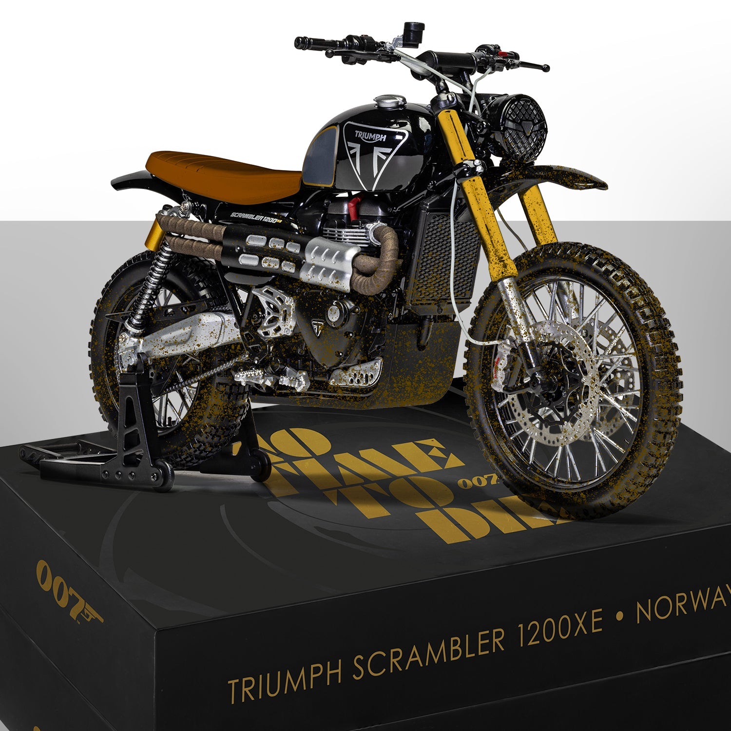 James Bond Triumph Scrambler 1200XE Model Bike - By Corgi