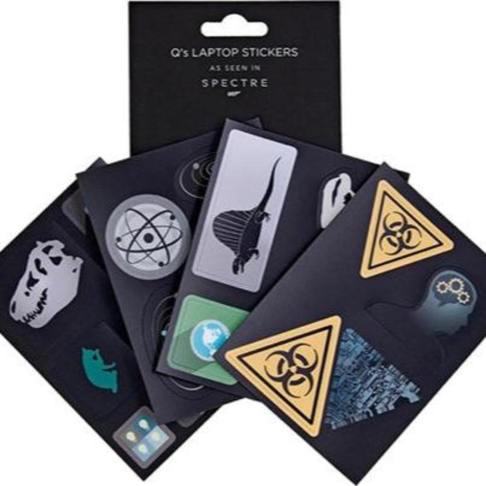 James Bond Q Laptop Sticker Set - Spectre Edition (Outlet Item)