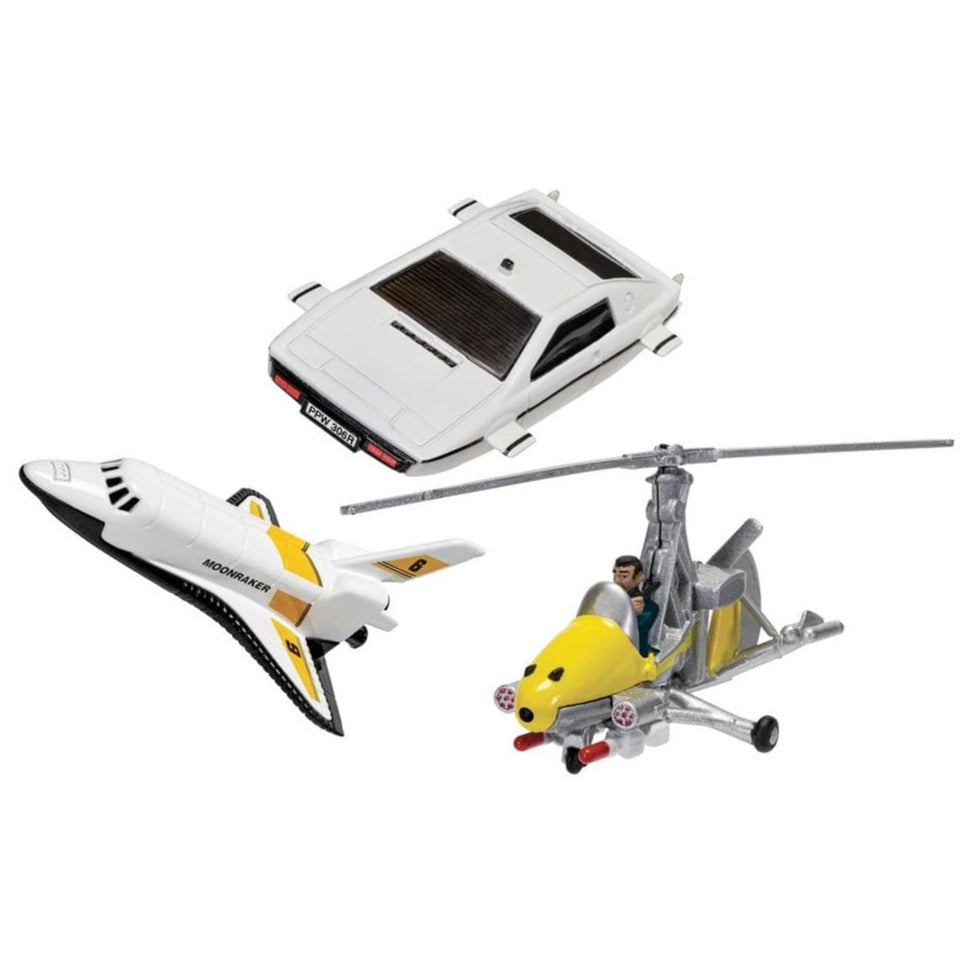 James Bond Model Vehicle Trio - Little Nellie, Lotus Esprit & Moonraker Shuttle Edition - By Corgi