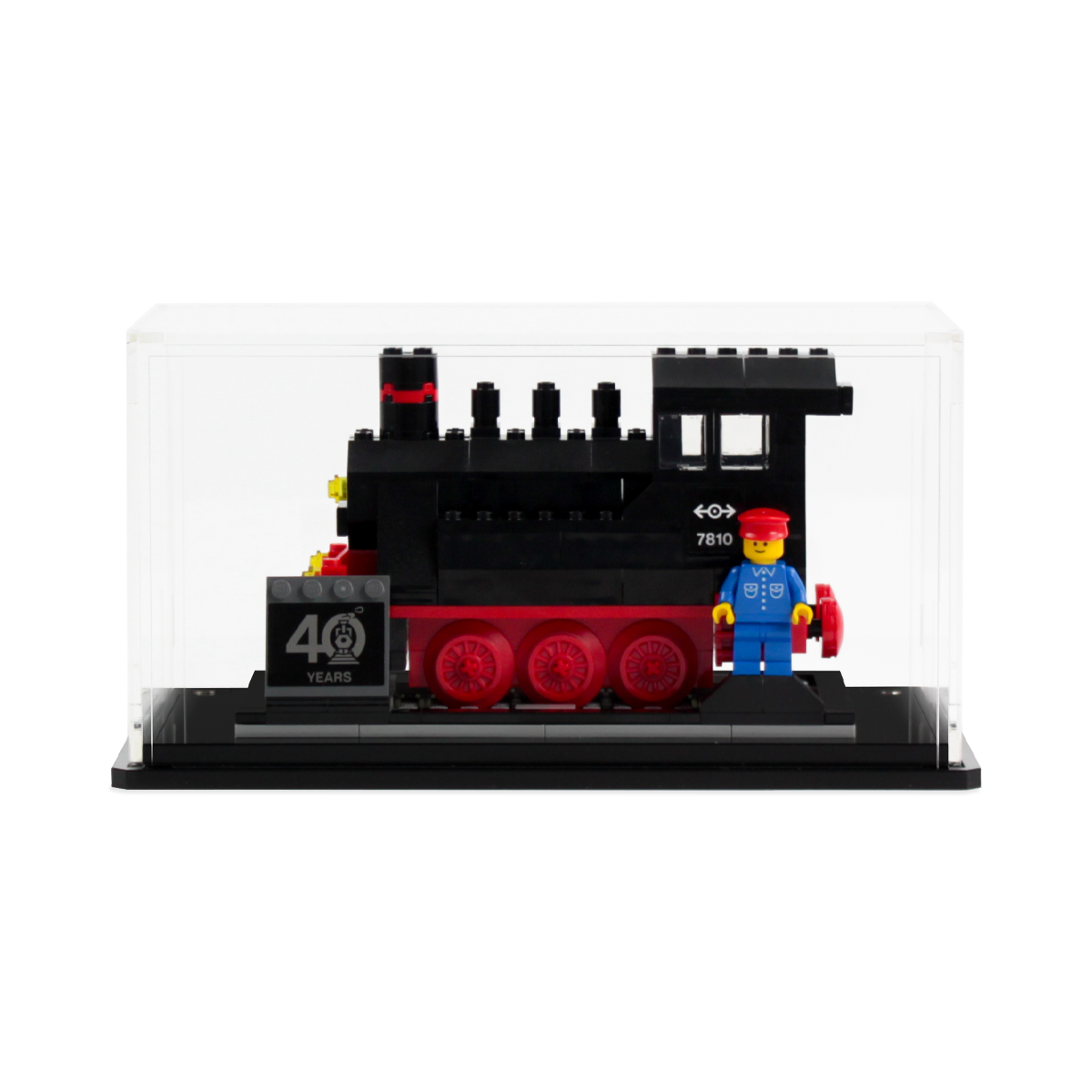 Display Case for LEGO® Trains 40th anniversary set (40370)