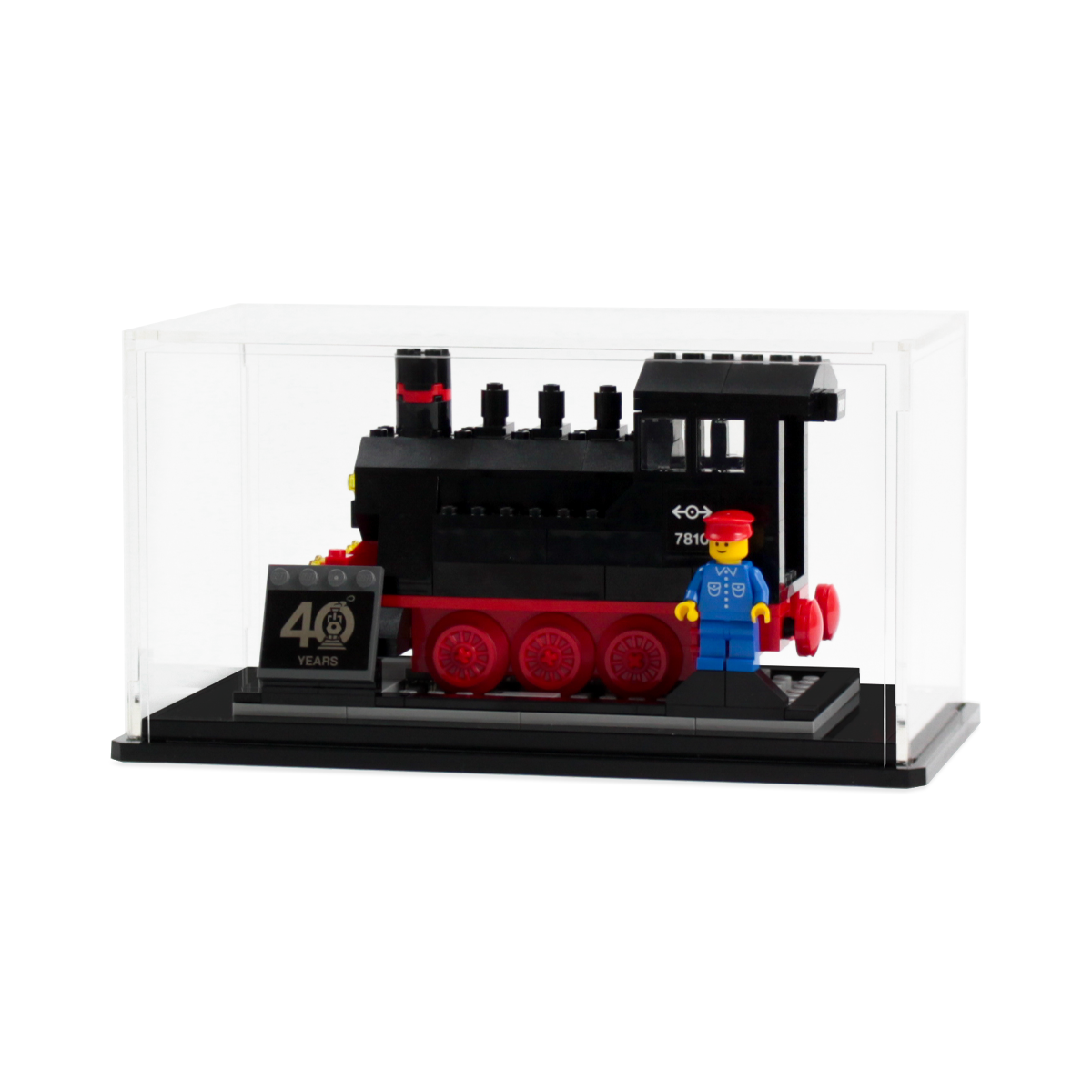 Display Case for LEGO® Trains 40th anniversary set (40370)