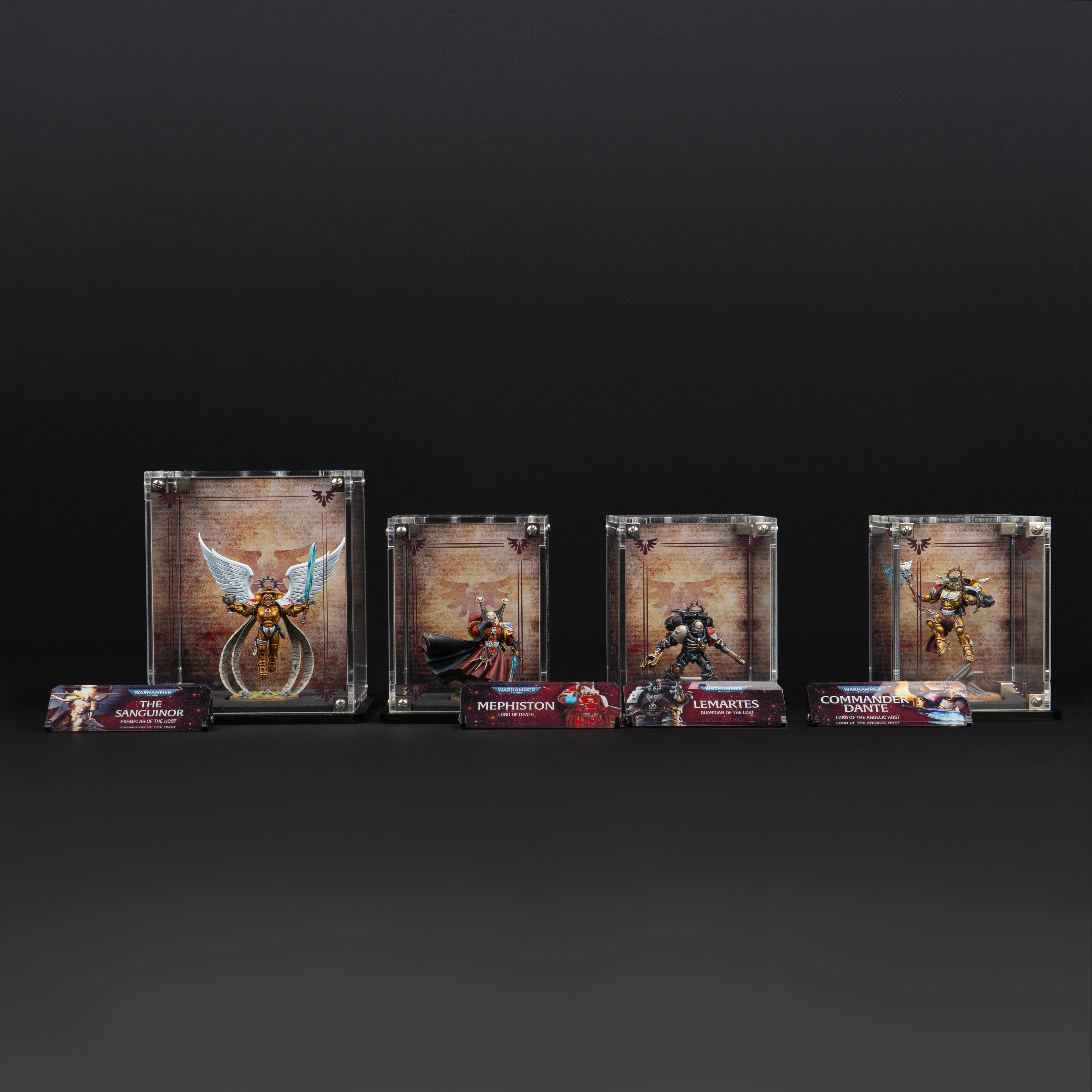 Display Cases for Warhammer® 40,000 Blood Angels Miniatures