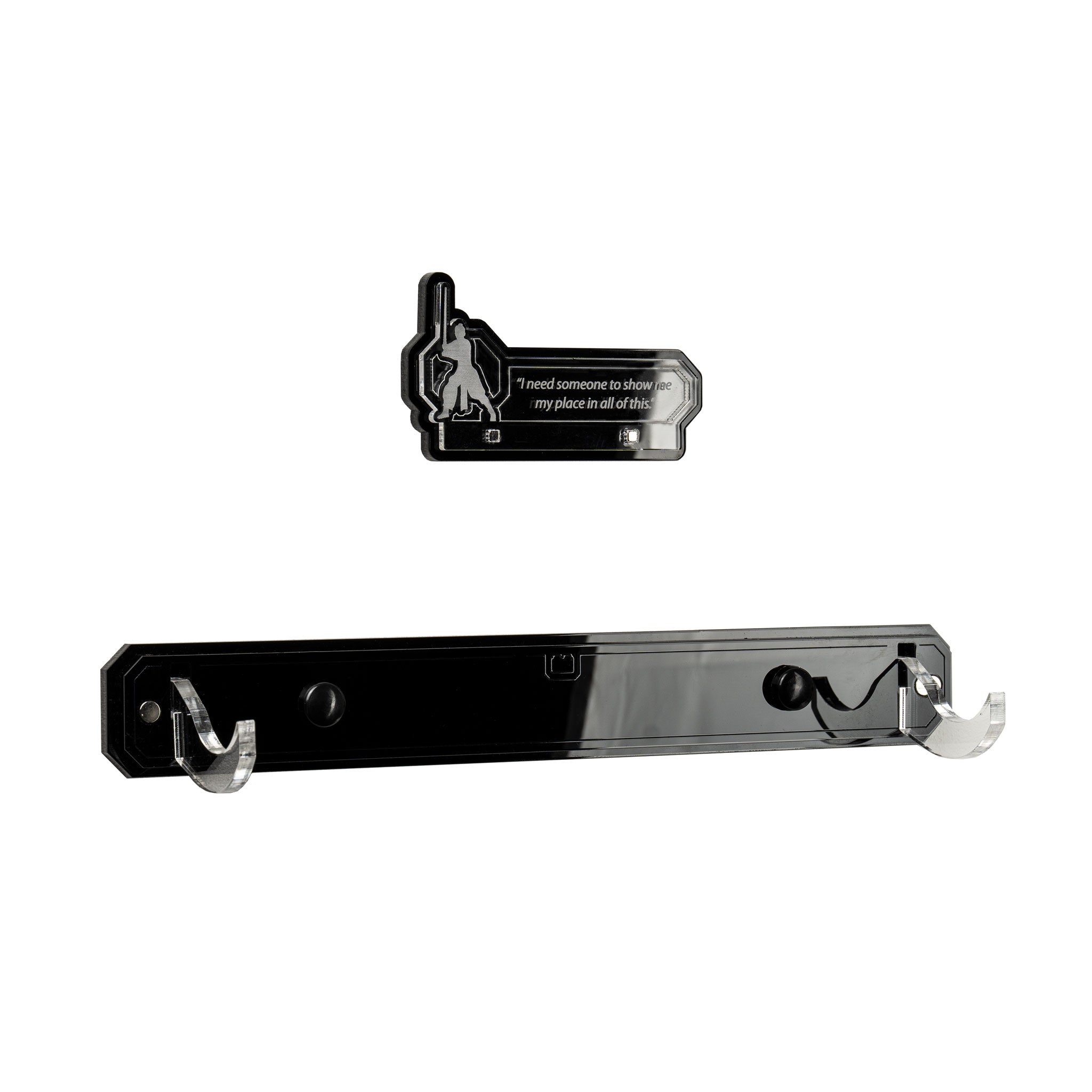 Wall Mounted Display Stand for Star Wars™ Black Series Rey Skywalker Lightsaber