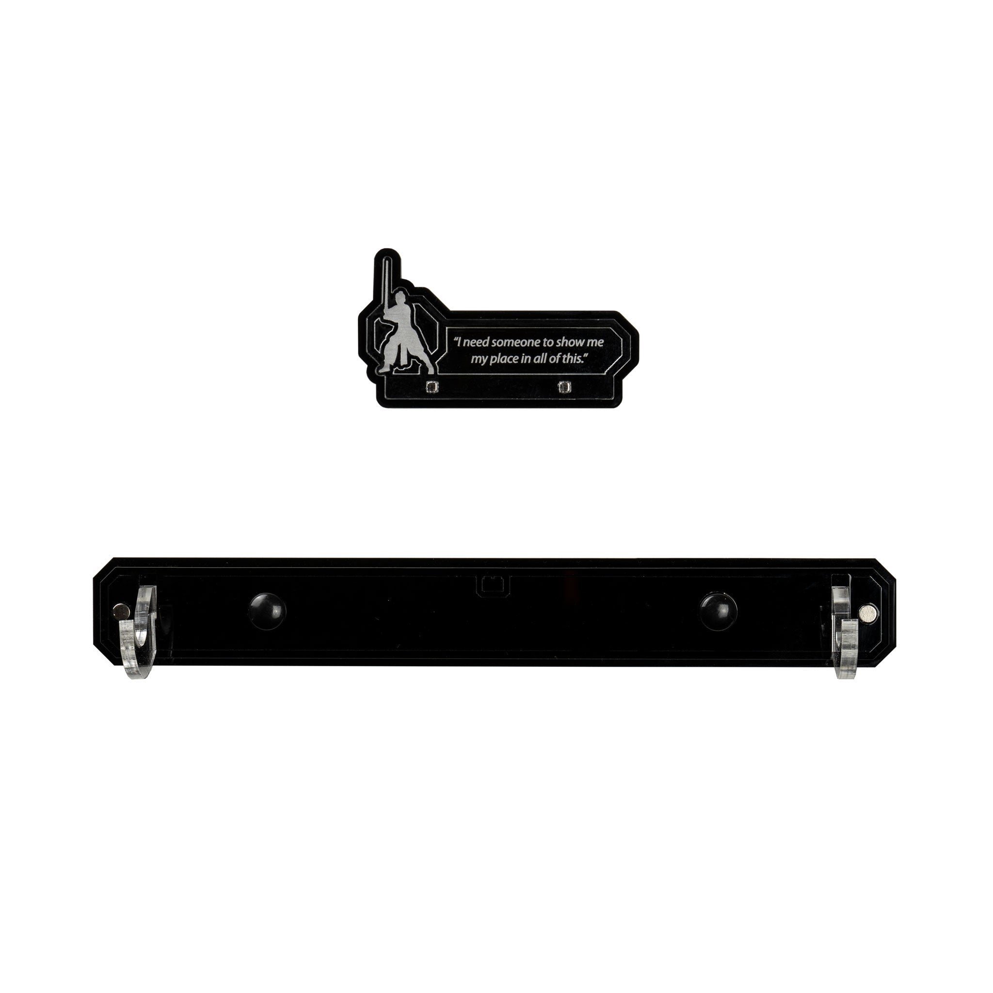 Wall Mounted Display Stand for Star Wars™ Black Series Rey Skywalker Lightsaber