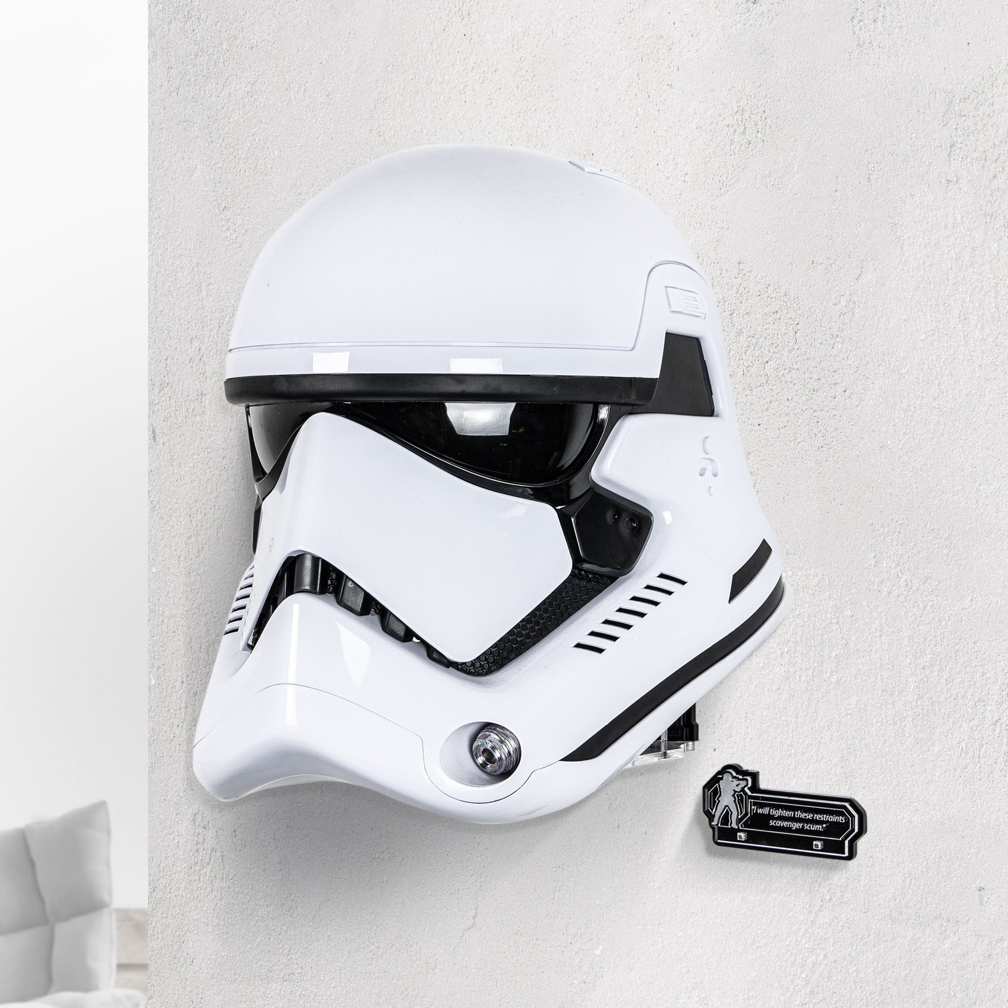 Wall Mounted Display Stand for Star Wars™ Black Series First Order Stormtrooper Helmet