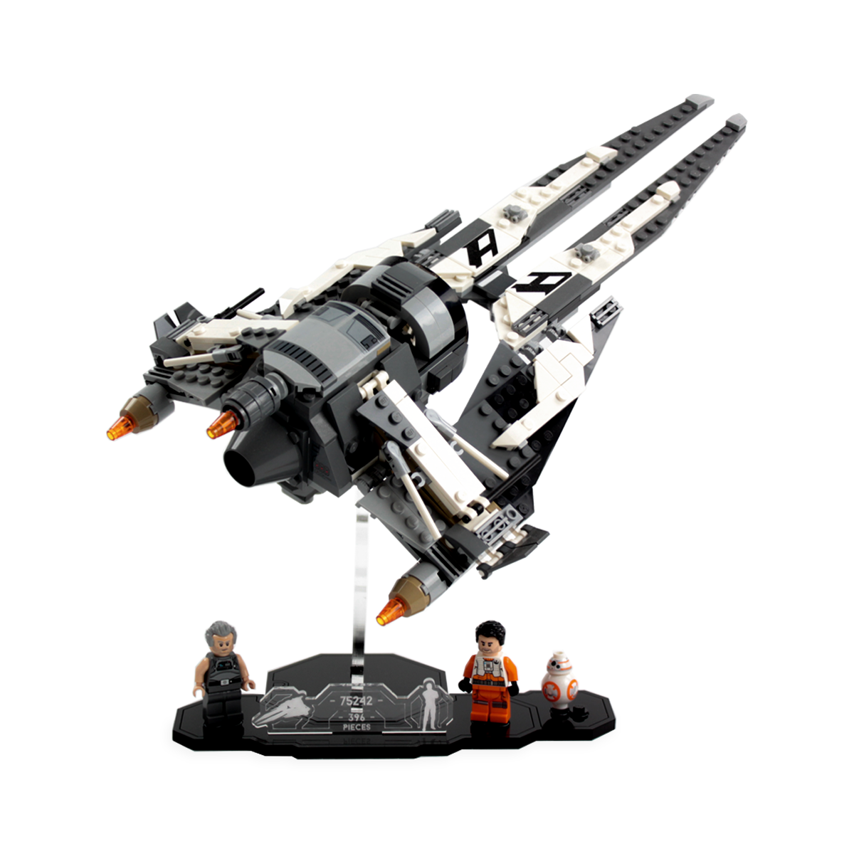 Display Stand for LEGO® Star Wars™ Black Ace Interceptor (75242)