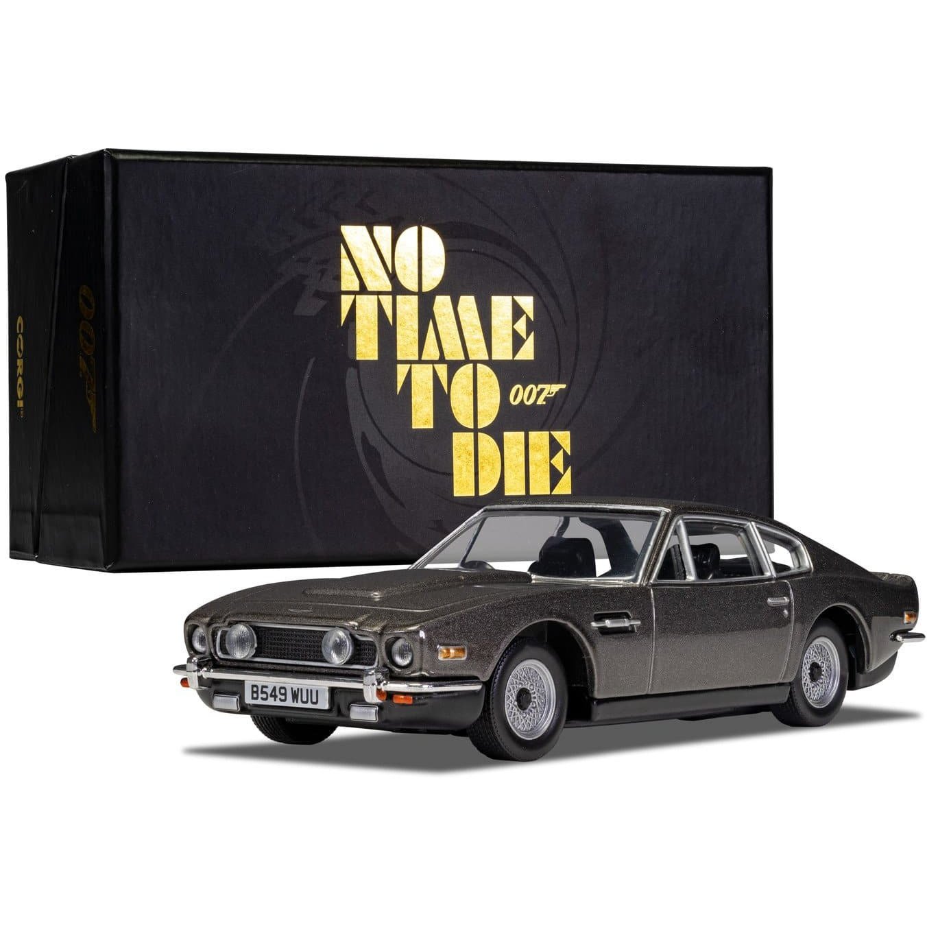 James Bond Aston Martin V8 Model Car - No Time To Die Edition - By Corgi