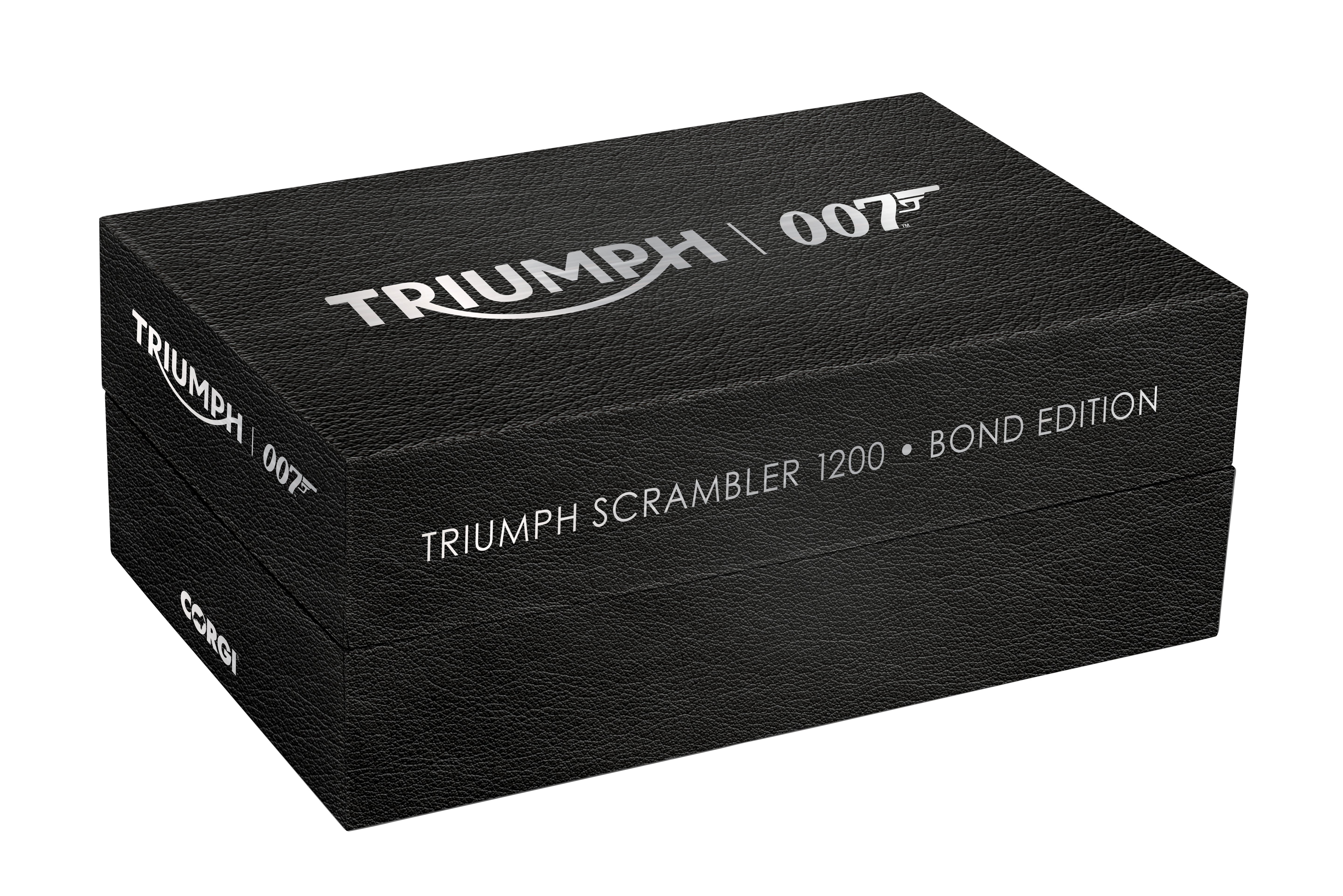 James Bond Triumph Scrambler 1200 Model Bike - 007 Edition - By Corgi
