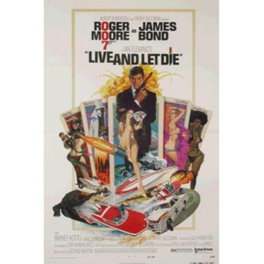 James Bond Live And Let Die Poster T-Shirt (Outlet Item)