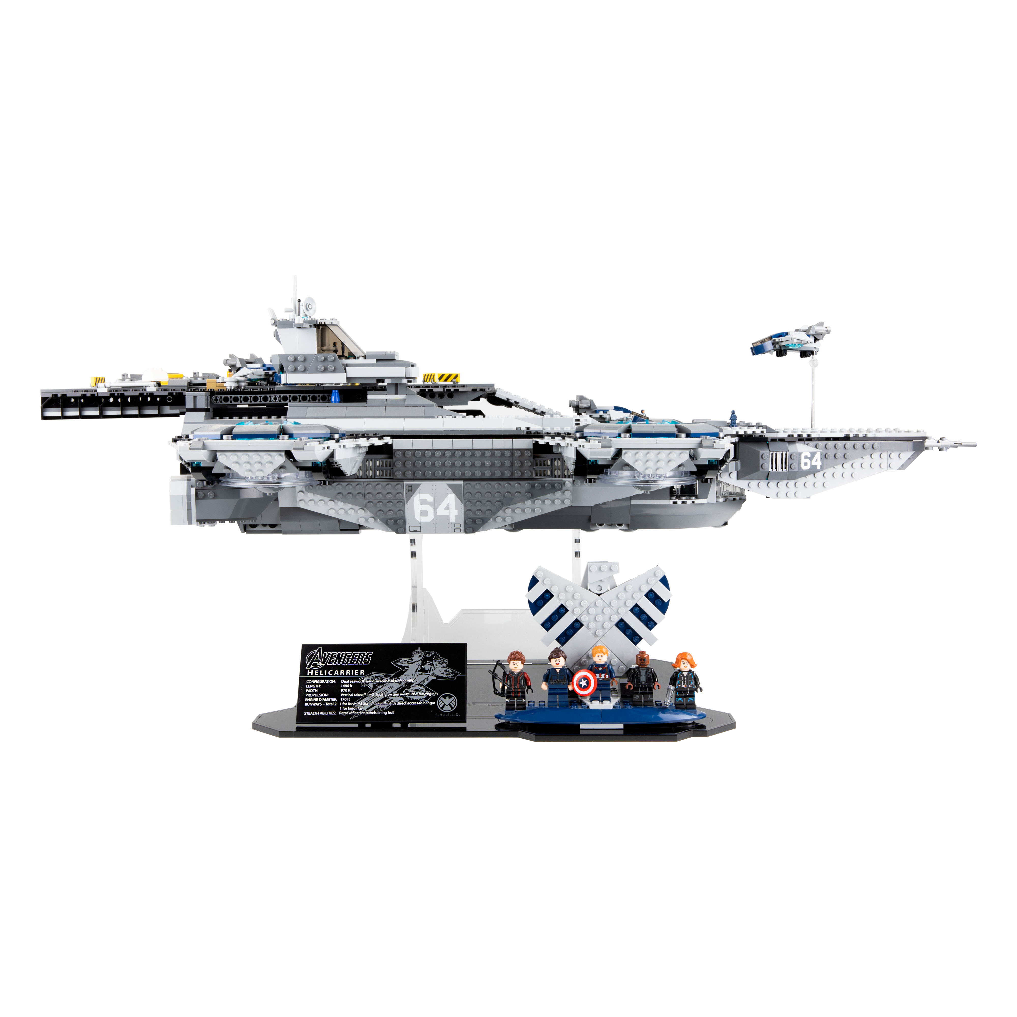 Display Stand for LEGO® Marvel: The Shield Helicarrier (76042)