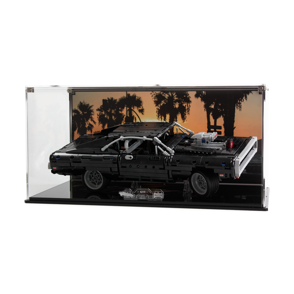 Display Case for LEGO® Technic: Dom's Dodge Charger (42111)