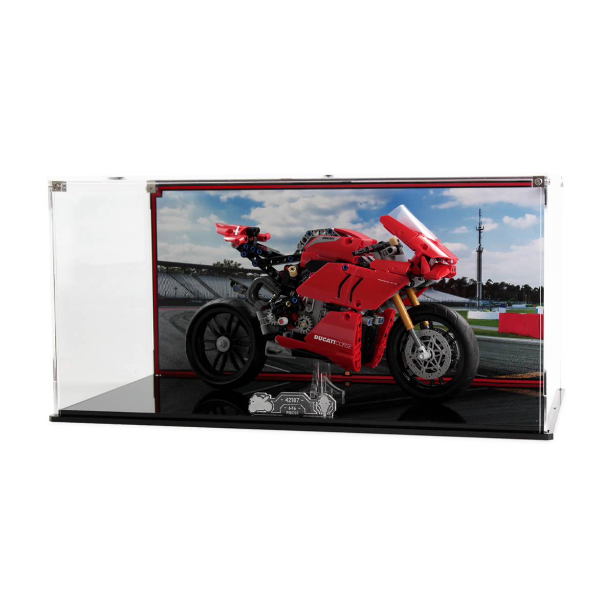 Display Case for LEGO® Technic: Ducati Panigale V4 R (42107)