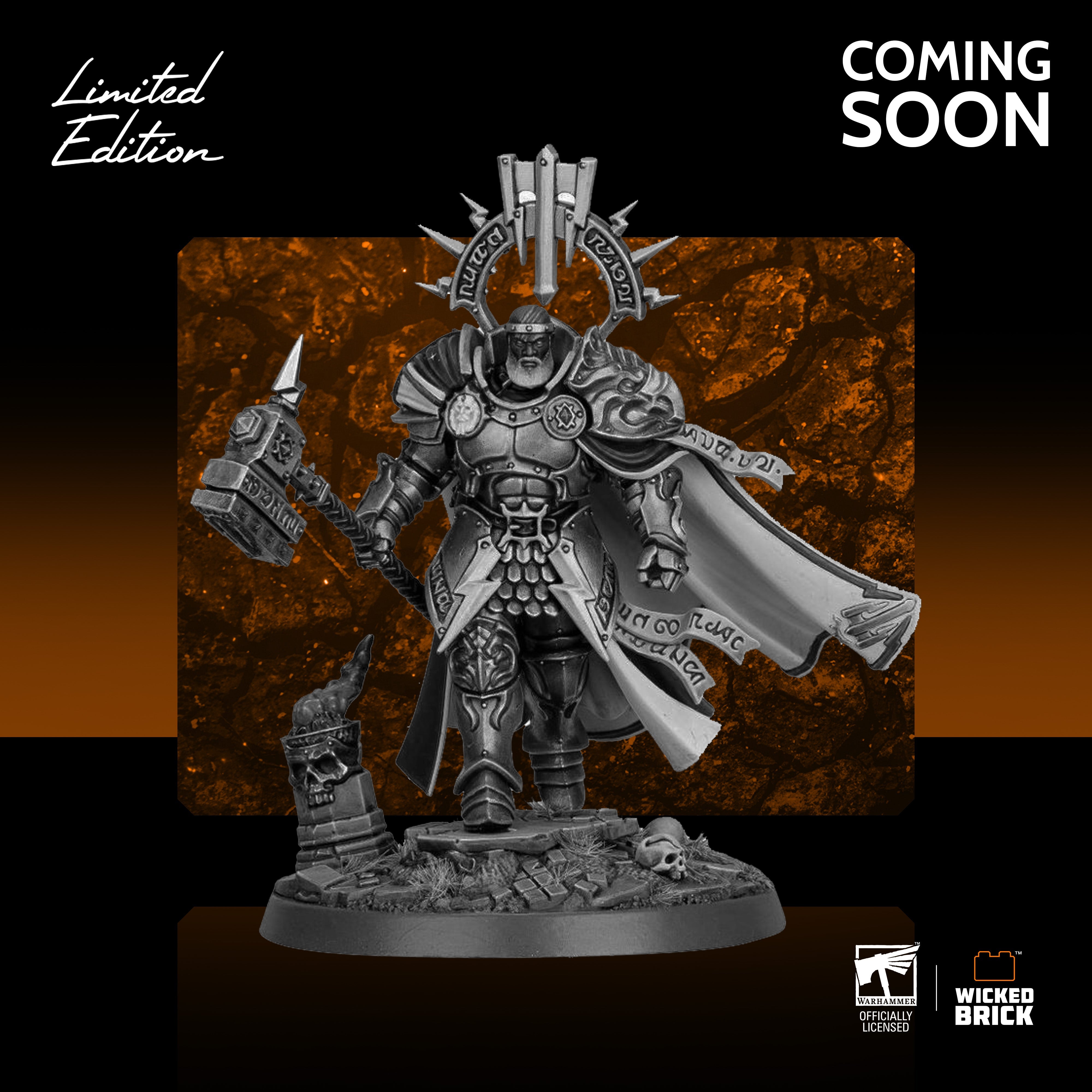 Limited Edition Display Case for Warhammer® Age Of Sigmar Lord-Commander Bastian Carthalos
