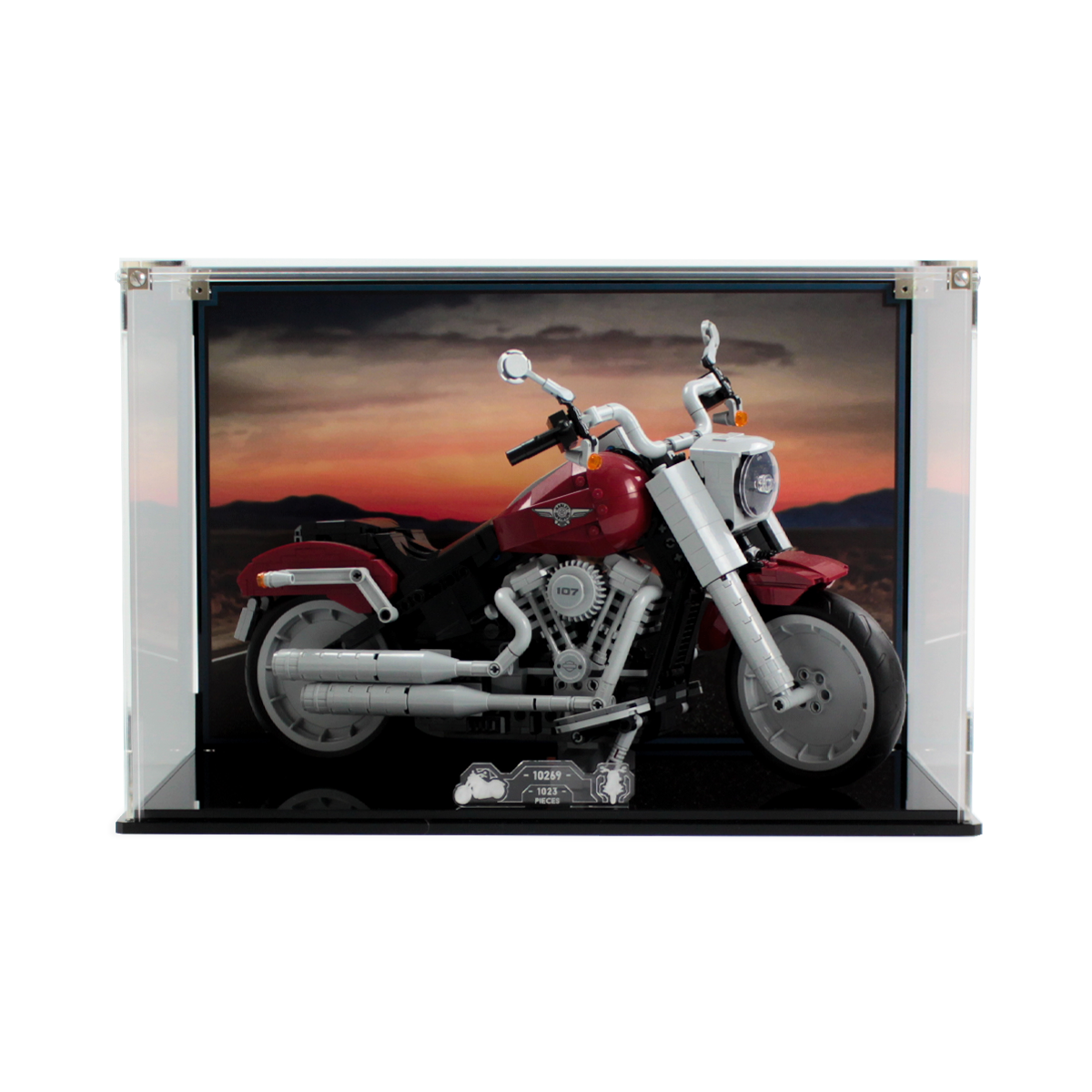 Display Case for LEGO® Creator: Harley Davidson Fatboy (10269)