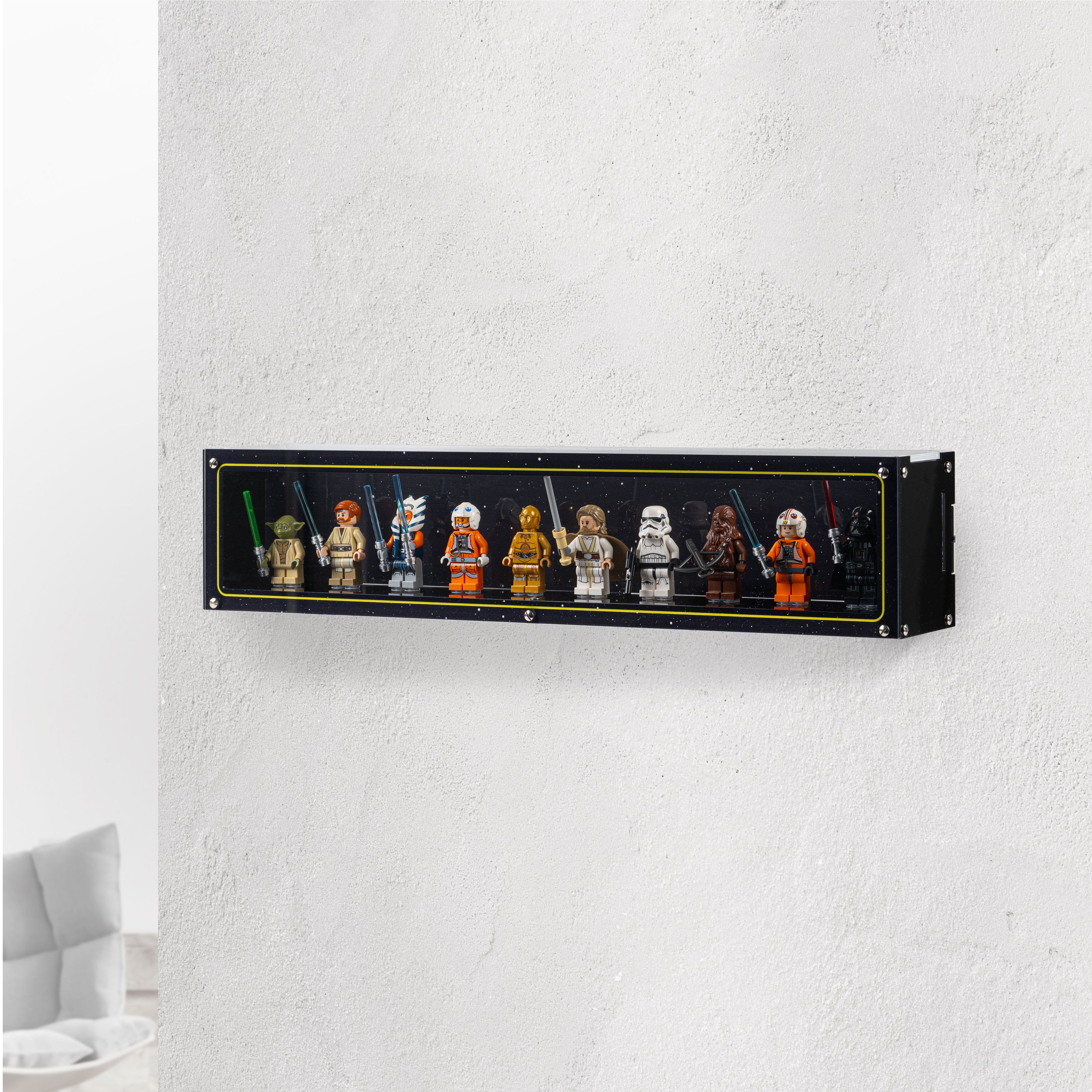 Wall Mountable Display Case for LEGO® Minifigures