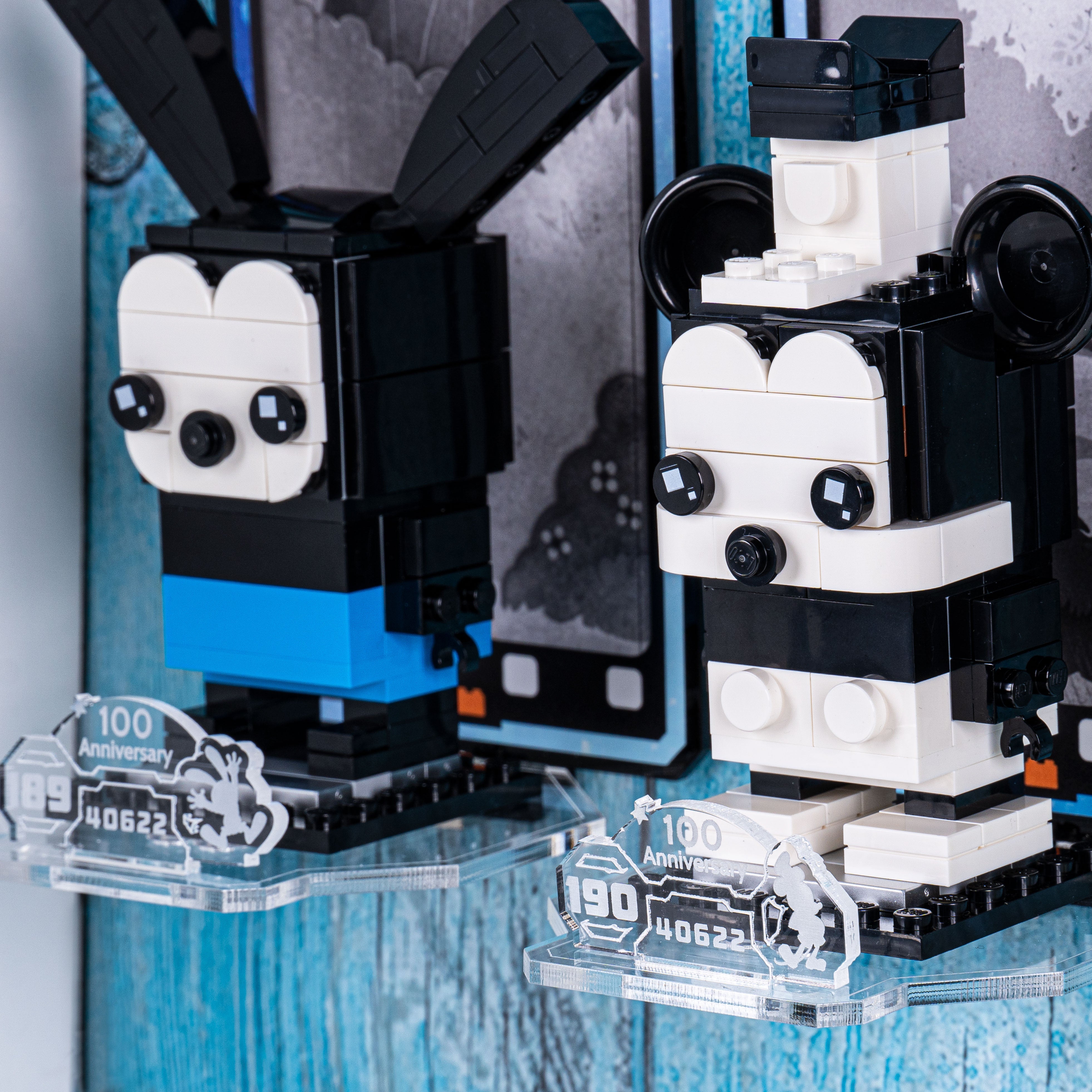 Wall Mounted Display for LEGO® Brickheadz Disney 100th Celebration (40622)