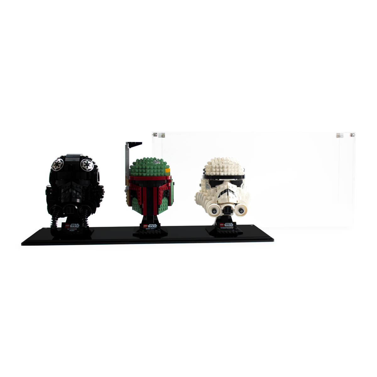 Display Case for three LEGO® Helmets