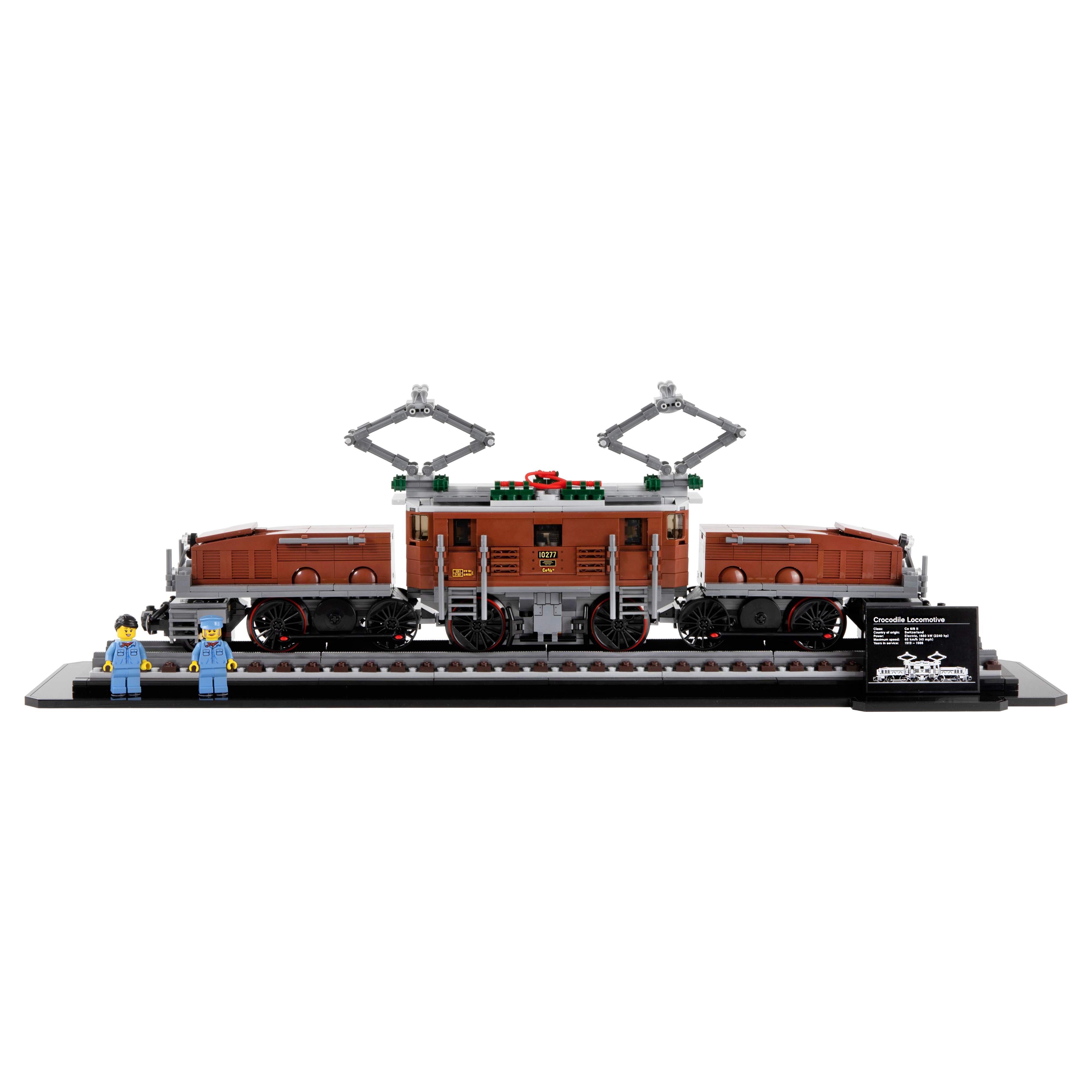 Display Base for the LEGO® Creator: Crocodile Train (10277)