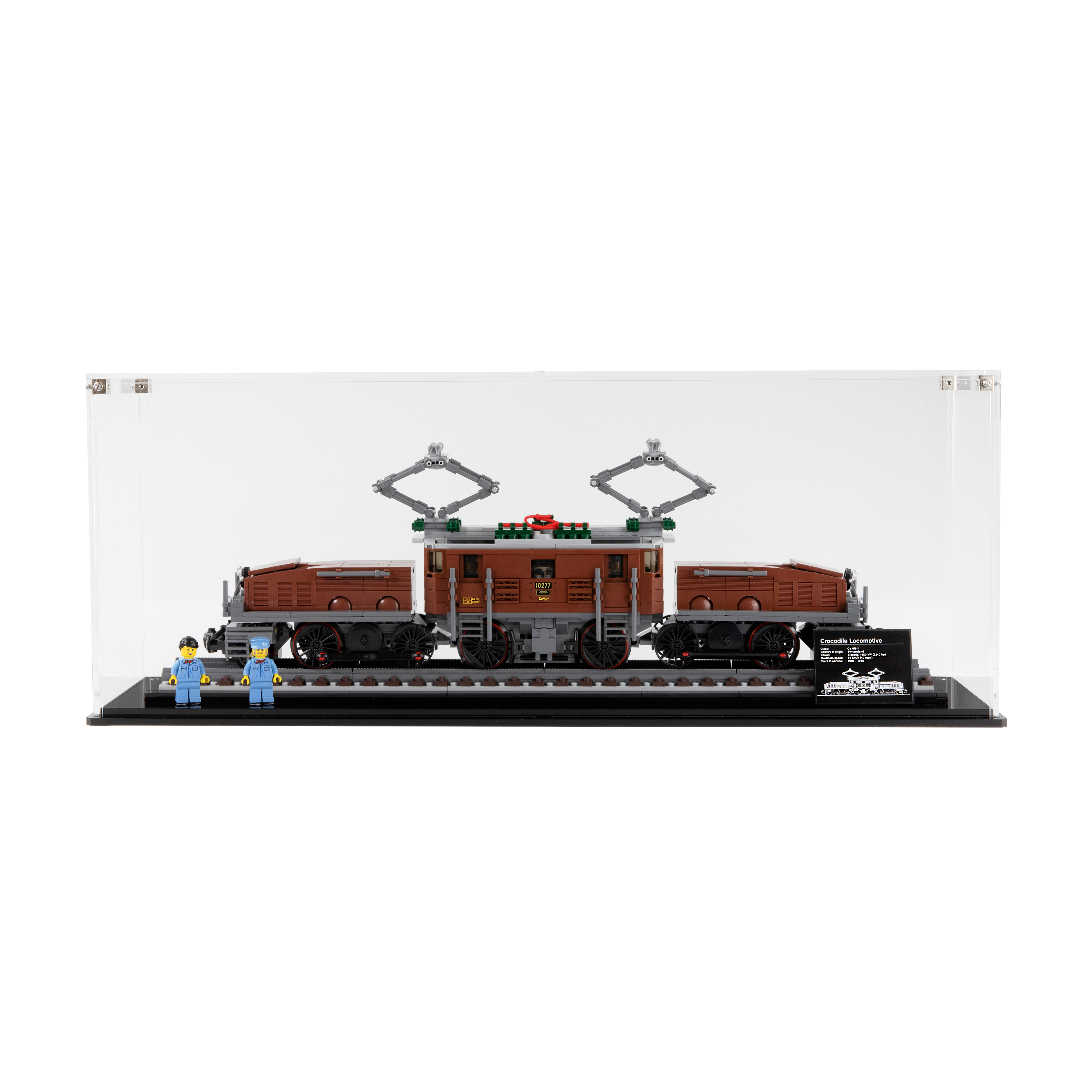 Display Case for the LEGO® Creator: Crocodile Train (10277)