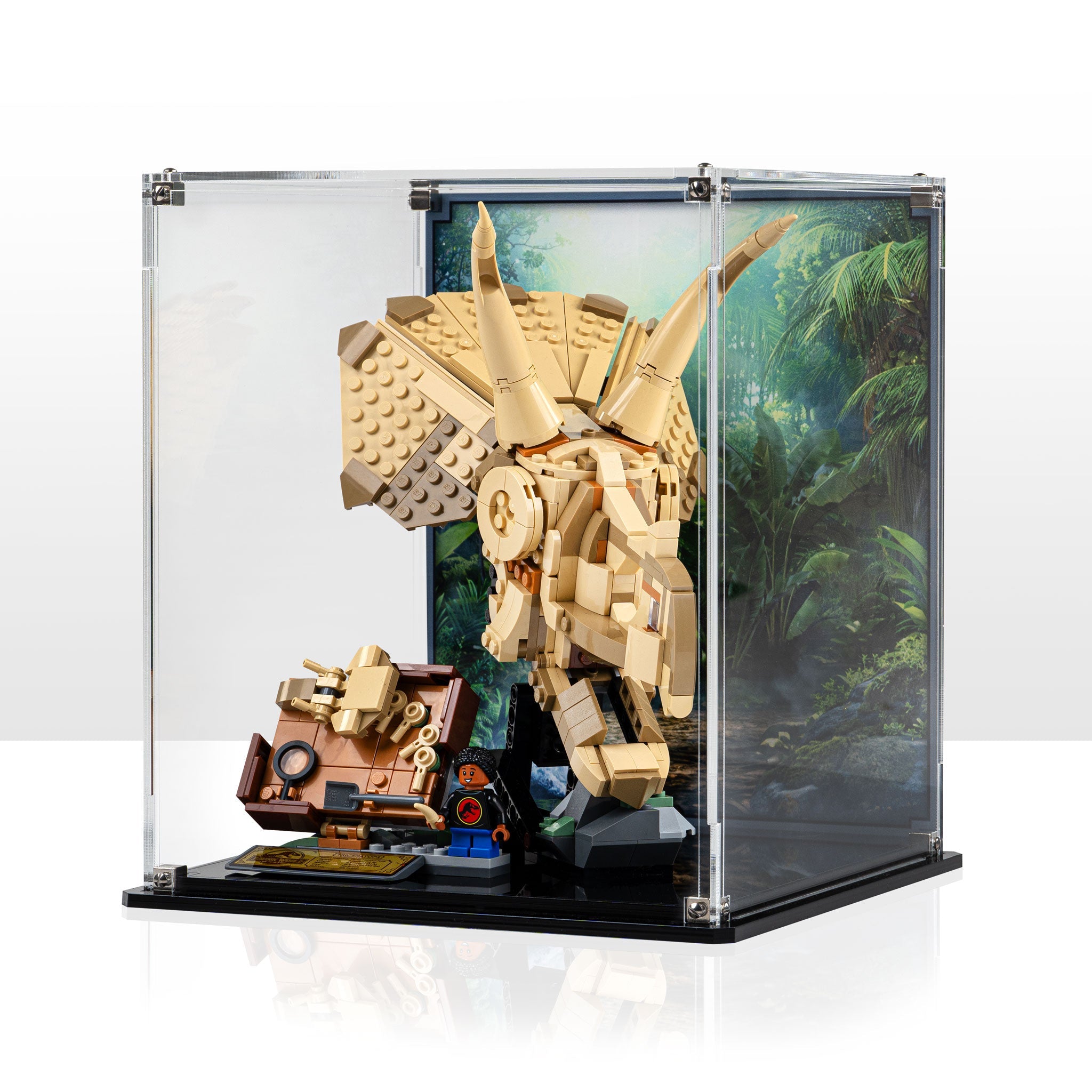 Display Case for LEGO® Jurassic World: Dinosaur Fossils Triceratops Skull (76969)
