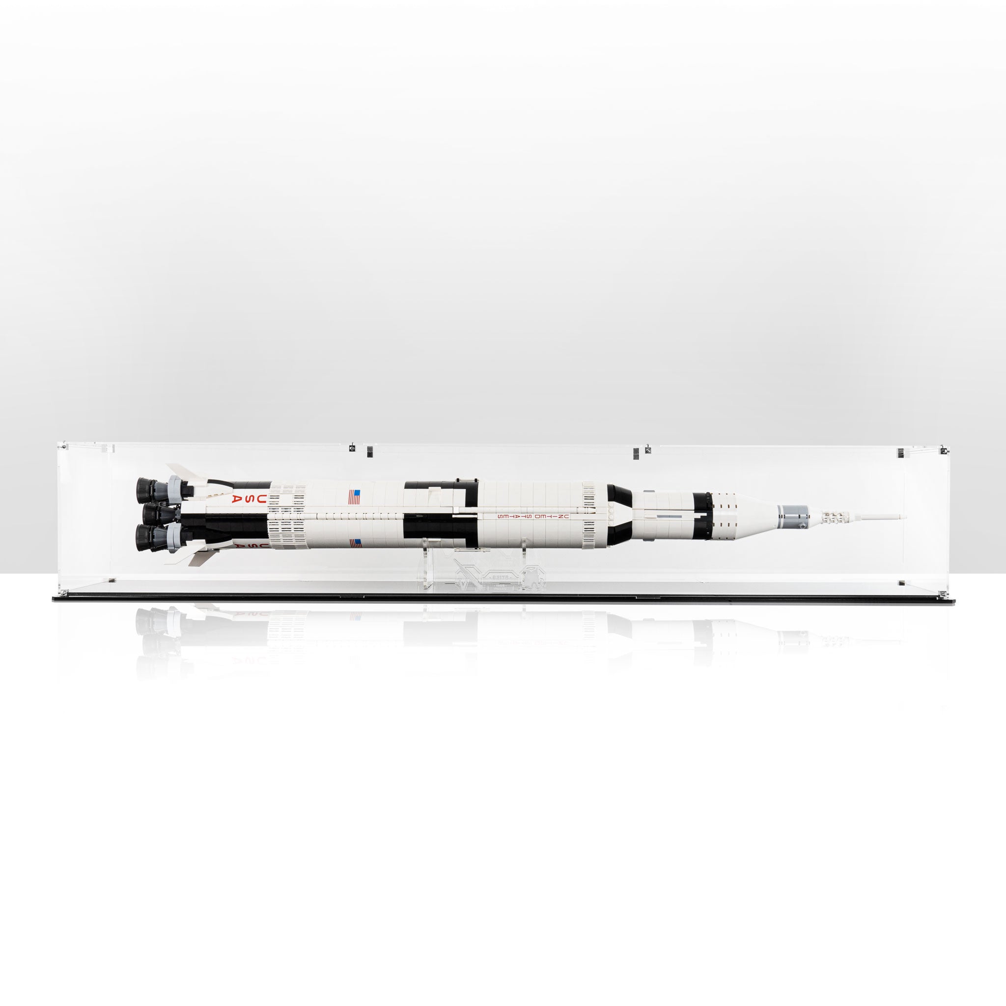 Display Case (horizontal) for LEGO® Ideas: NASA Apollo Saturn V (92176)