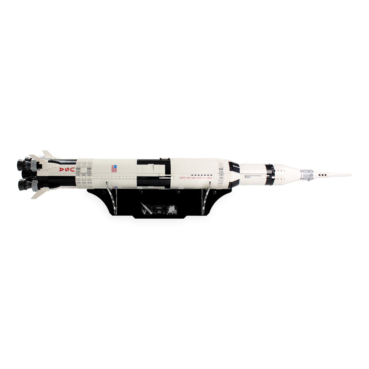 Wall mounted Display Stand for LEGO® Ideas: NASA Apollo Saturn V (92176)