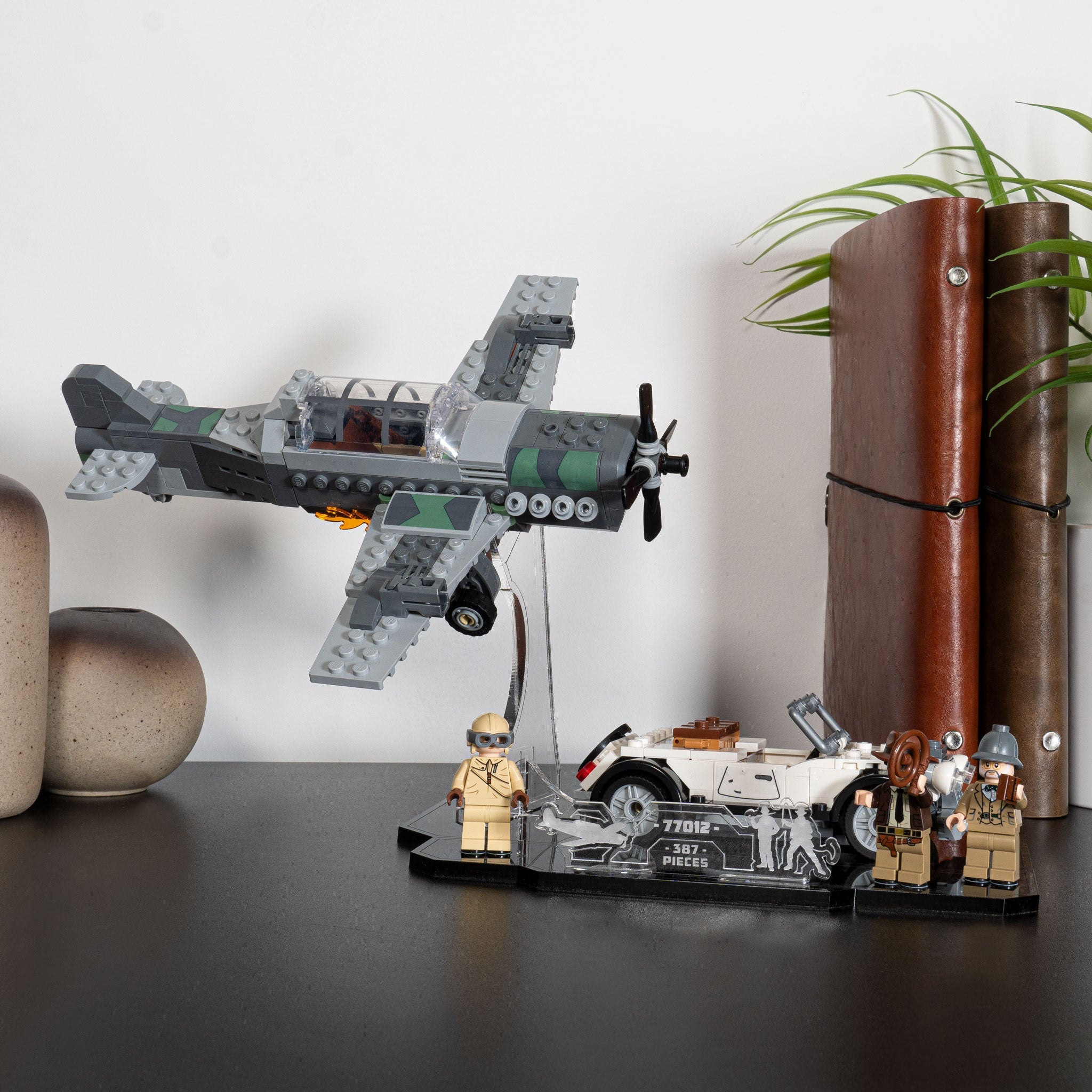 Display Stand for LEGO® Indiana Jones™ Fighter Plane Chase (77012)