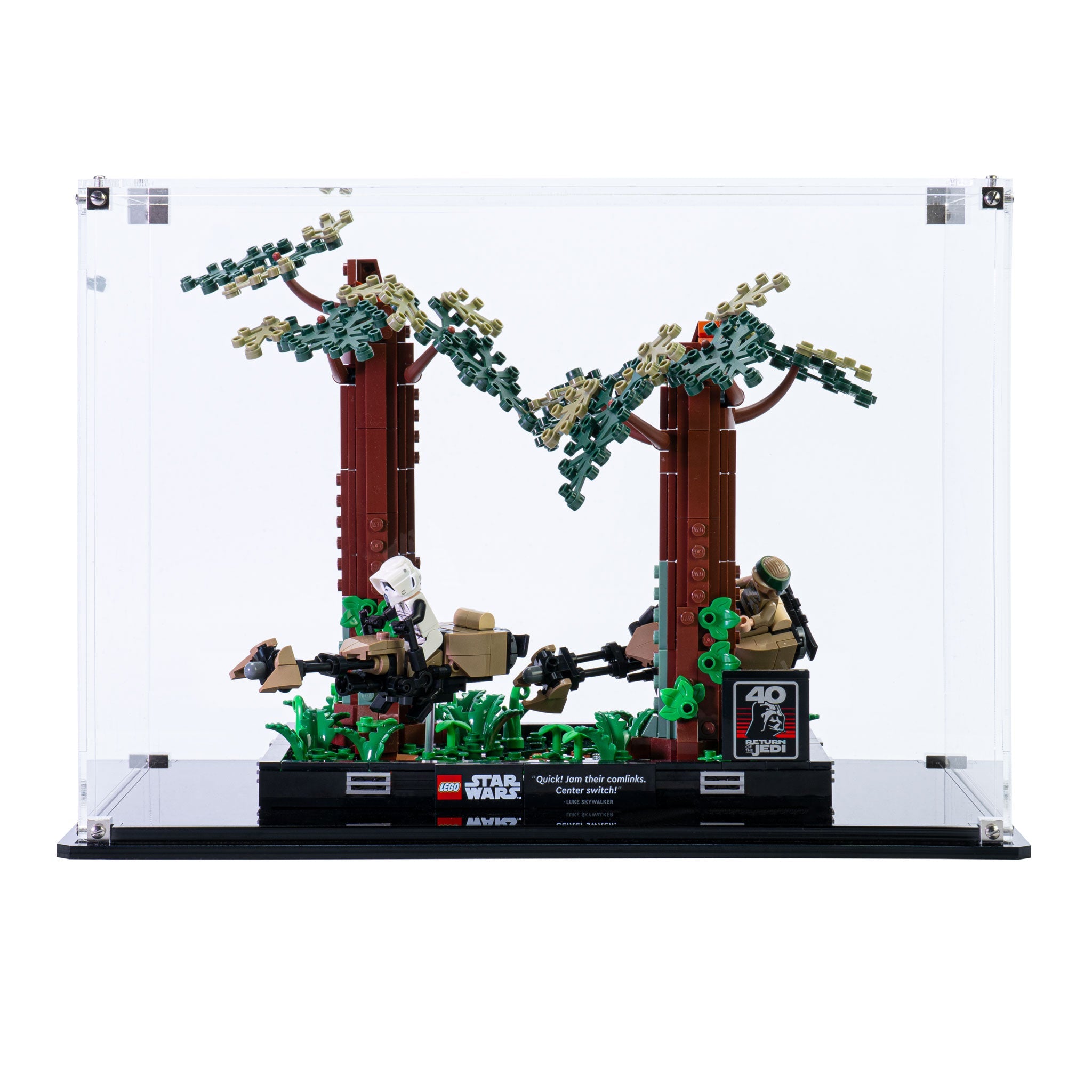 Display Case for LEGO® Star Wars: Endor™ Speeder Chase Diorama (75353)