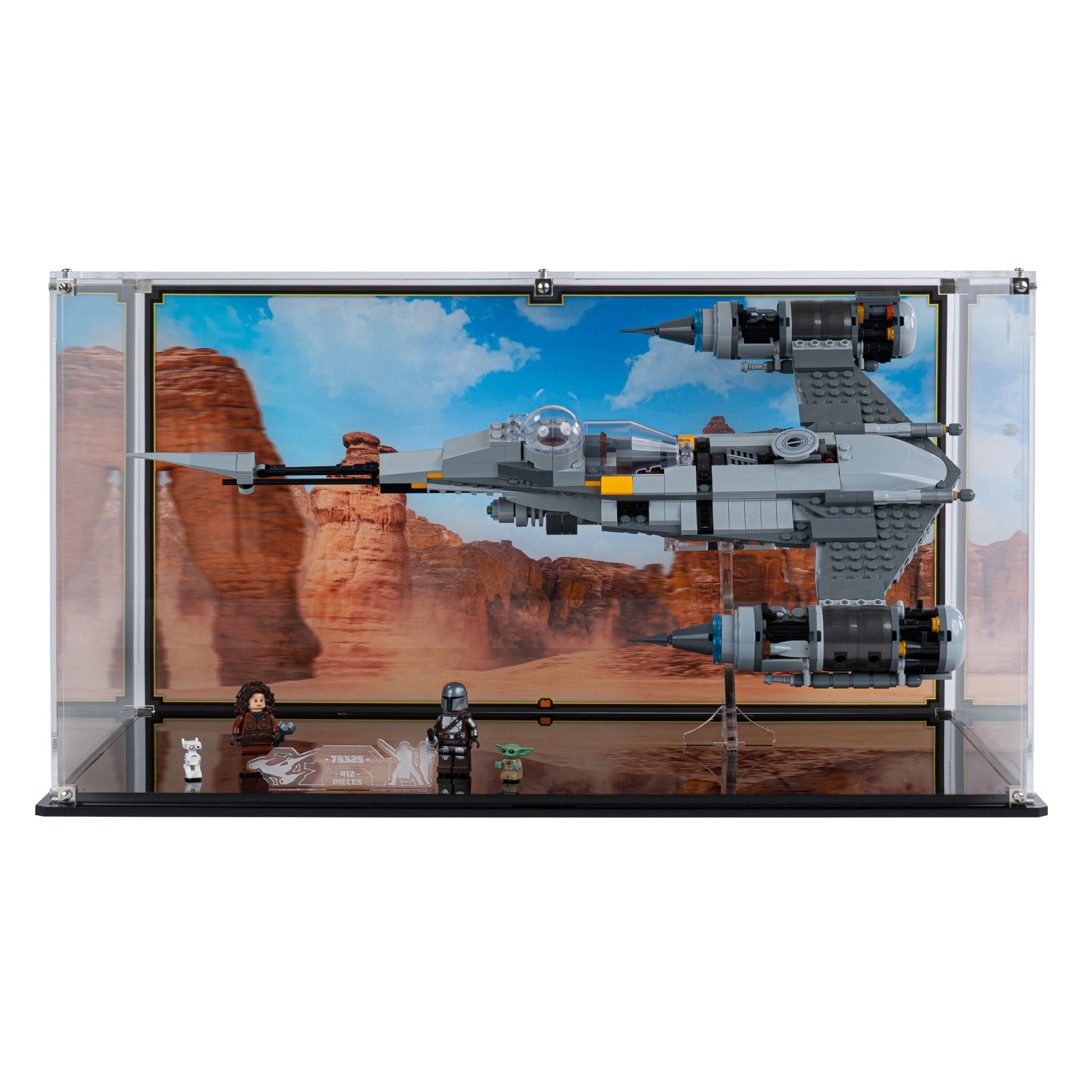 Display Case for LEGO® Star Wars The Mandalorian's N-1 Starfighter™ (75325)