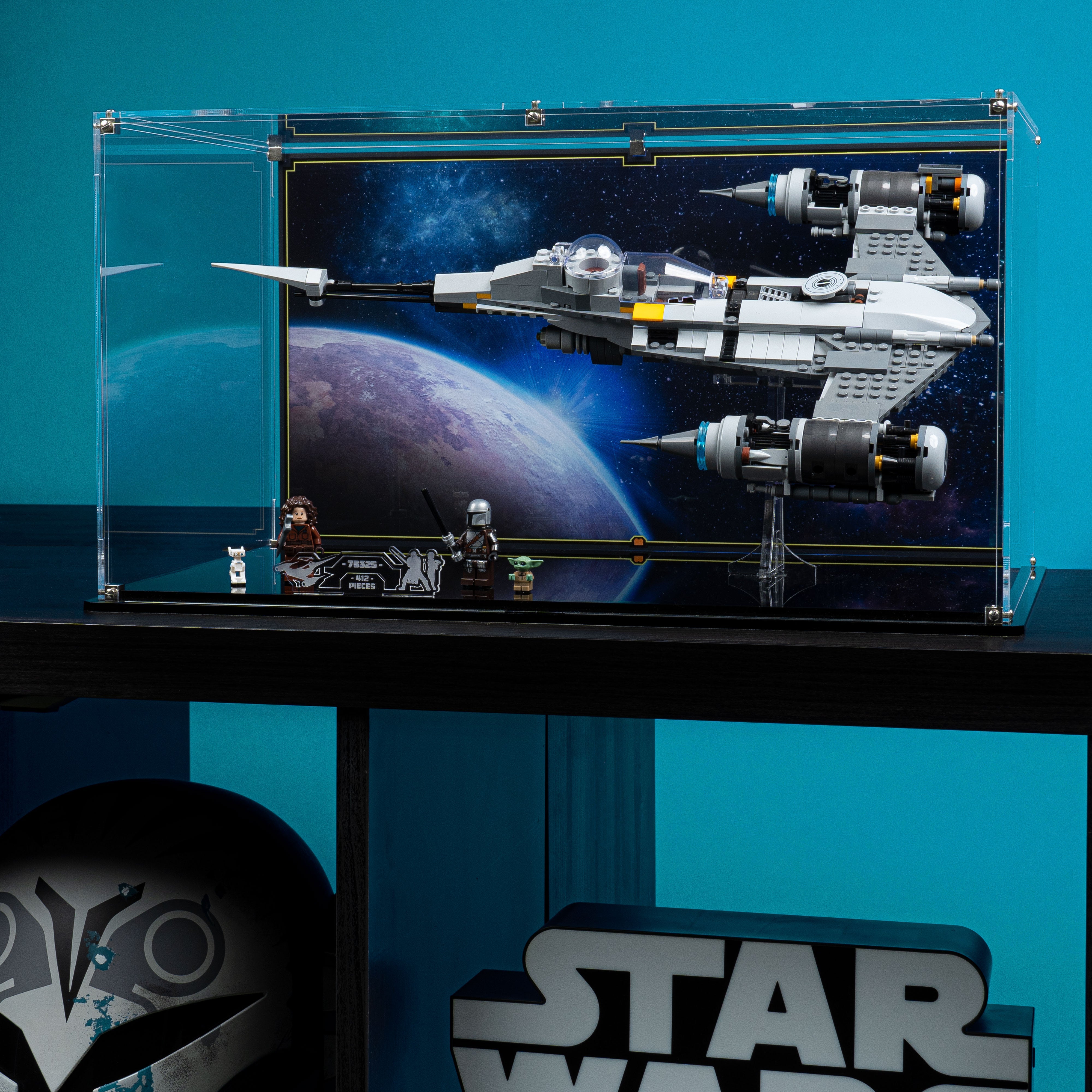 Display Case for LEGO® Star Wars The Mandalorian's N-1 Starfighter™ (75325)