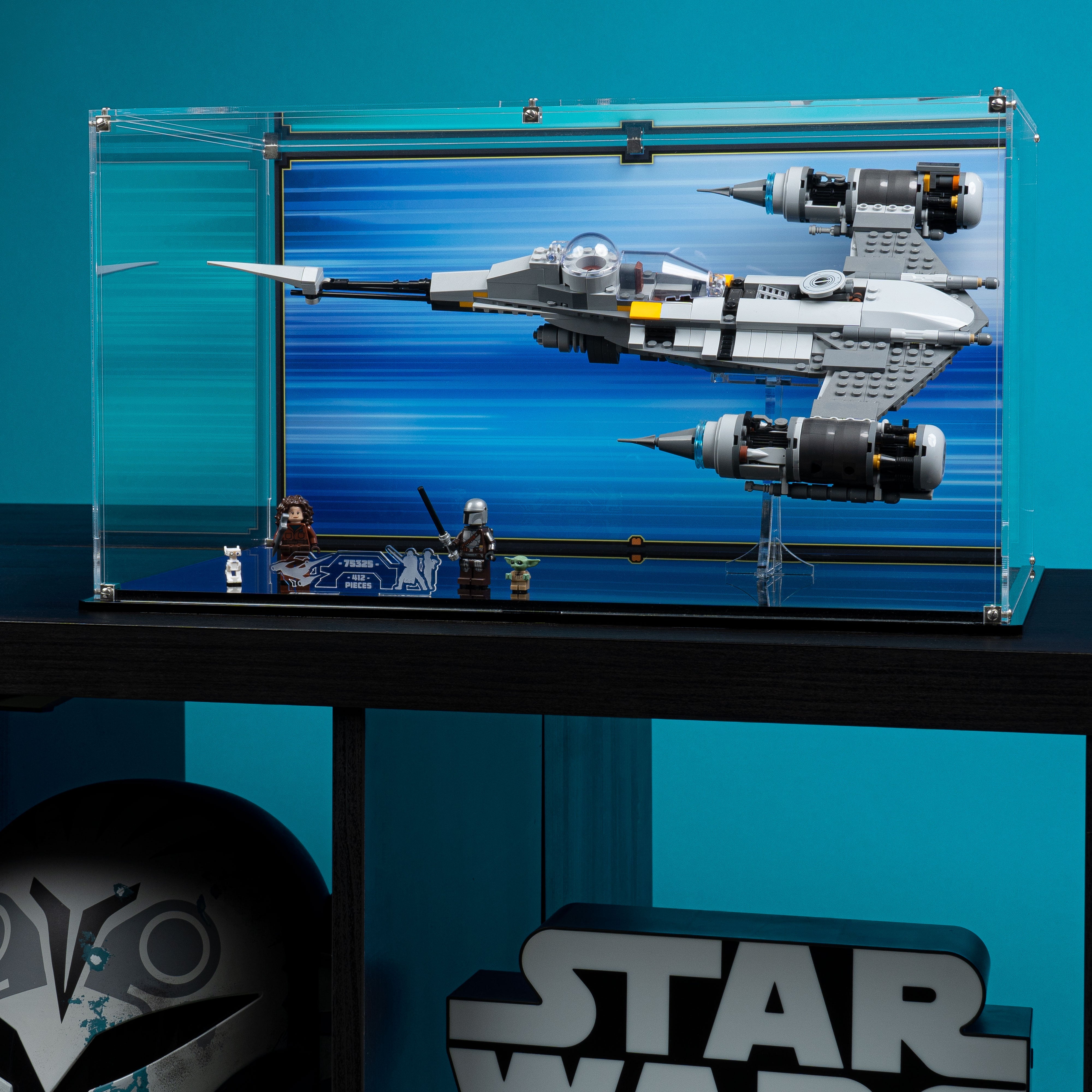 Display Case for LEGO® Star Wars The Mandalorian's N-1 Starfighter™ (75325)