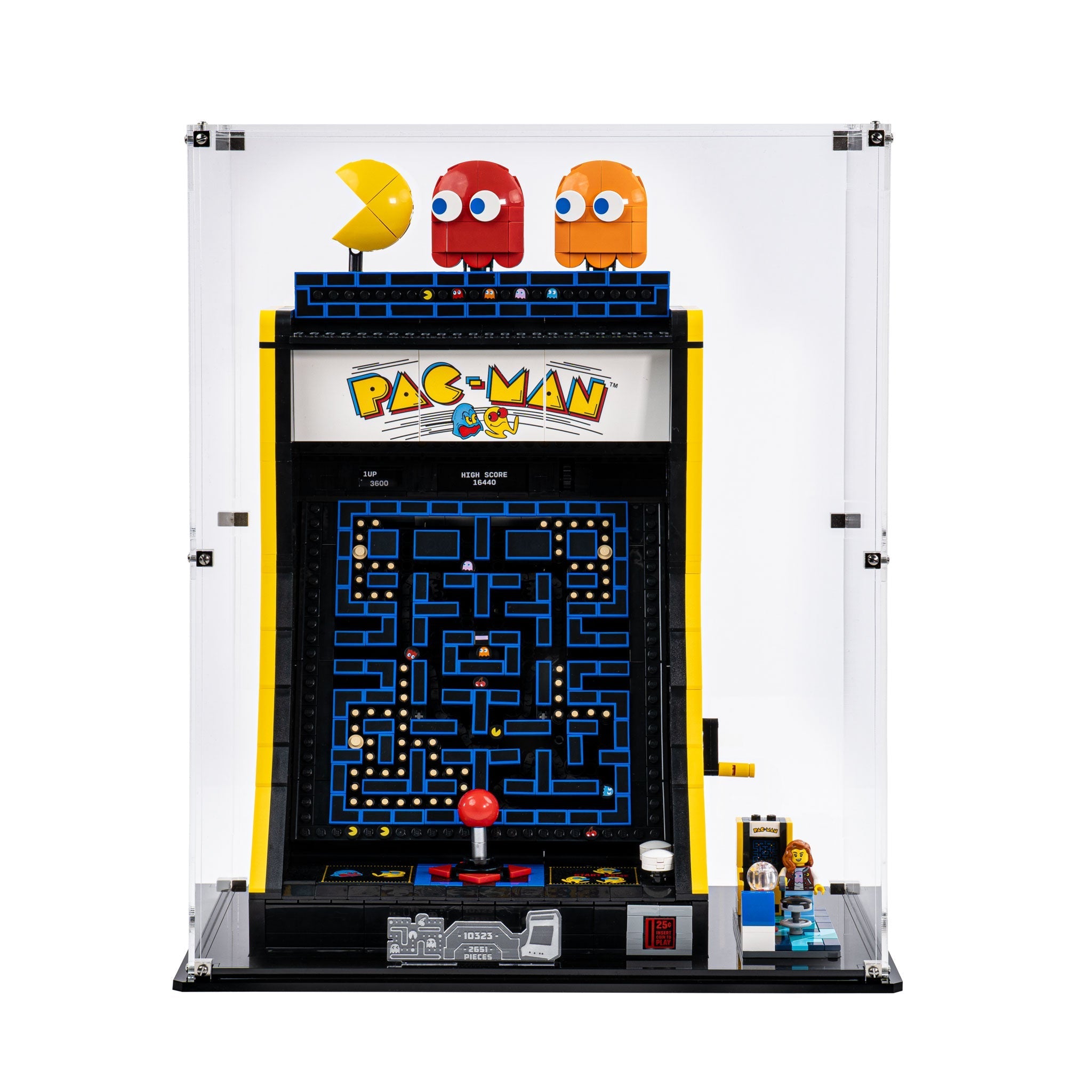 Clear Display Case for LEGO® PAC-MAN Arcade (10323)