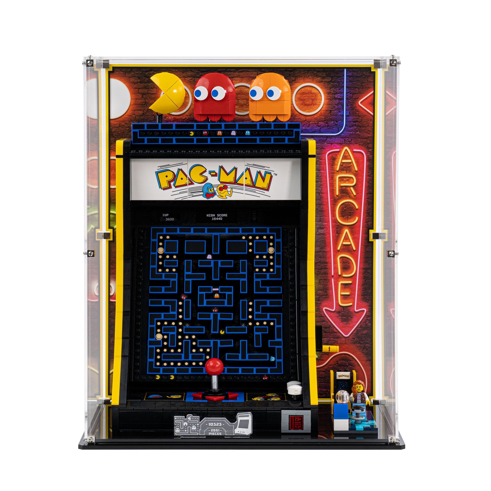 Display Case for LEGO® PAC-MAN Arcade (10323)