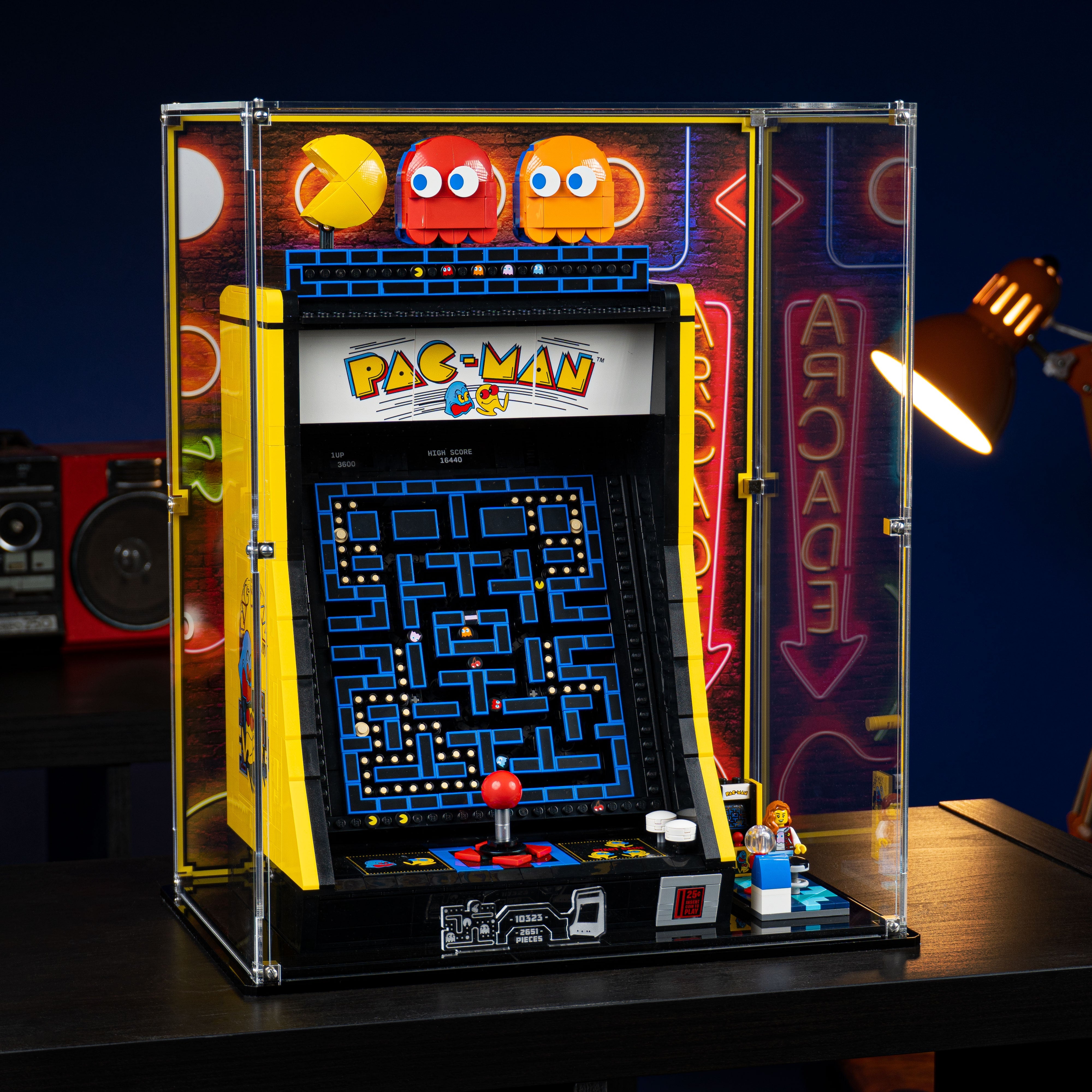 Display Case for LEGO® PAC-MAN Arcade (10323)