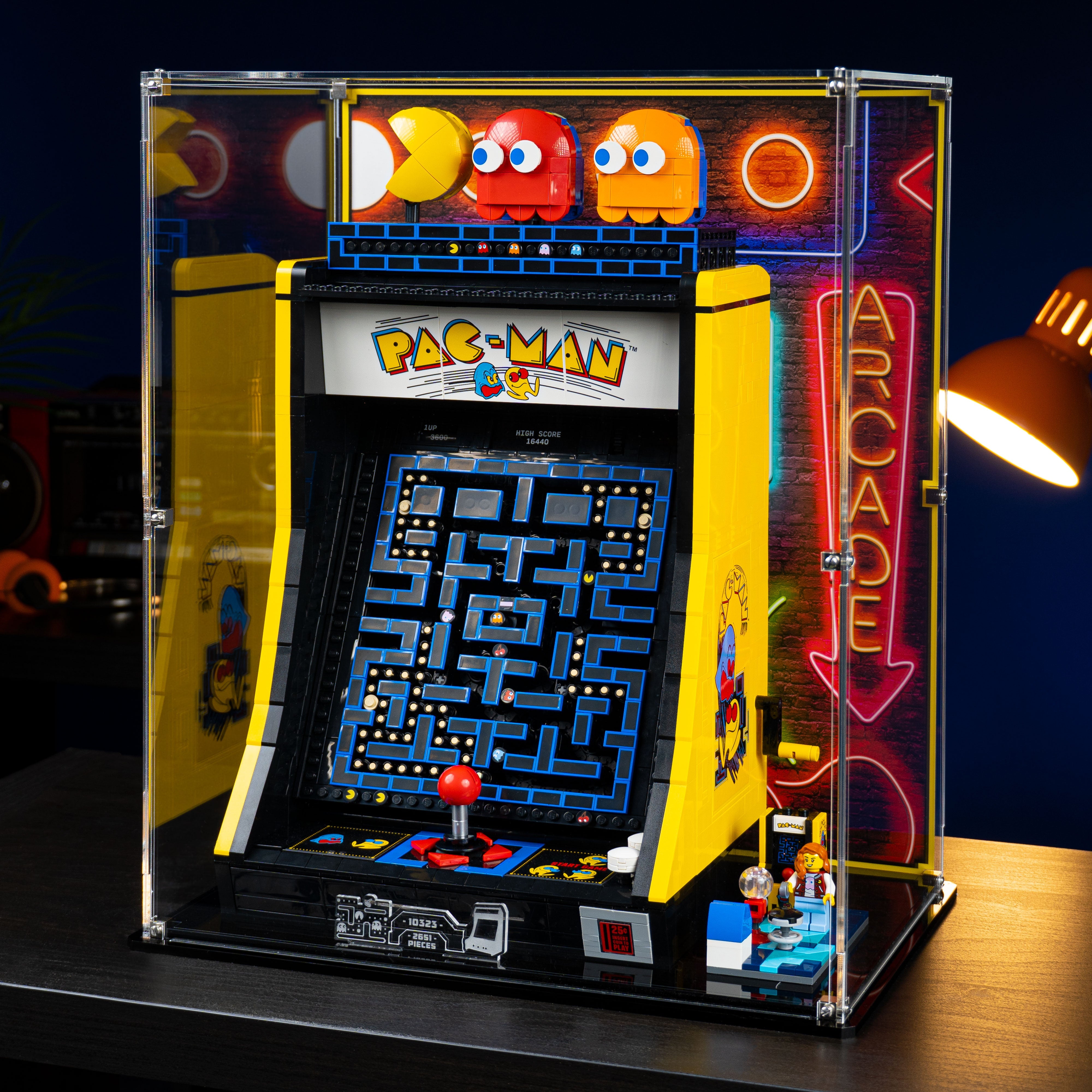 Display Case for LEGO® PAC-MAN Arcade (10323)