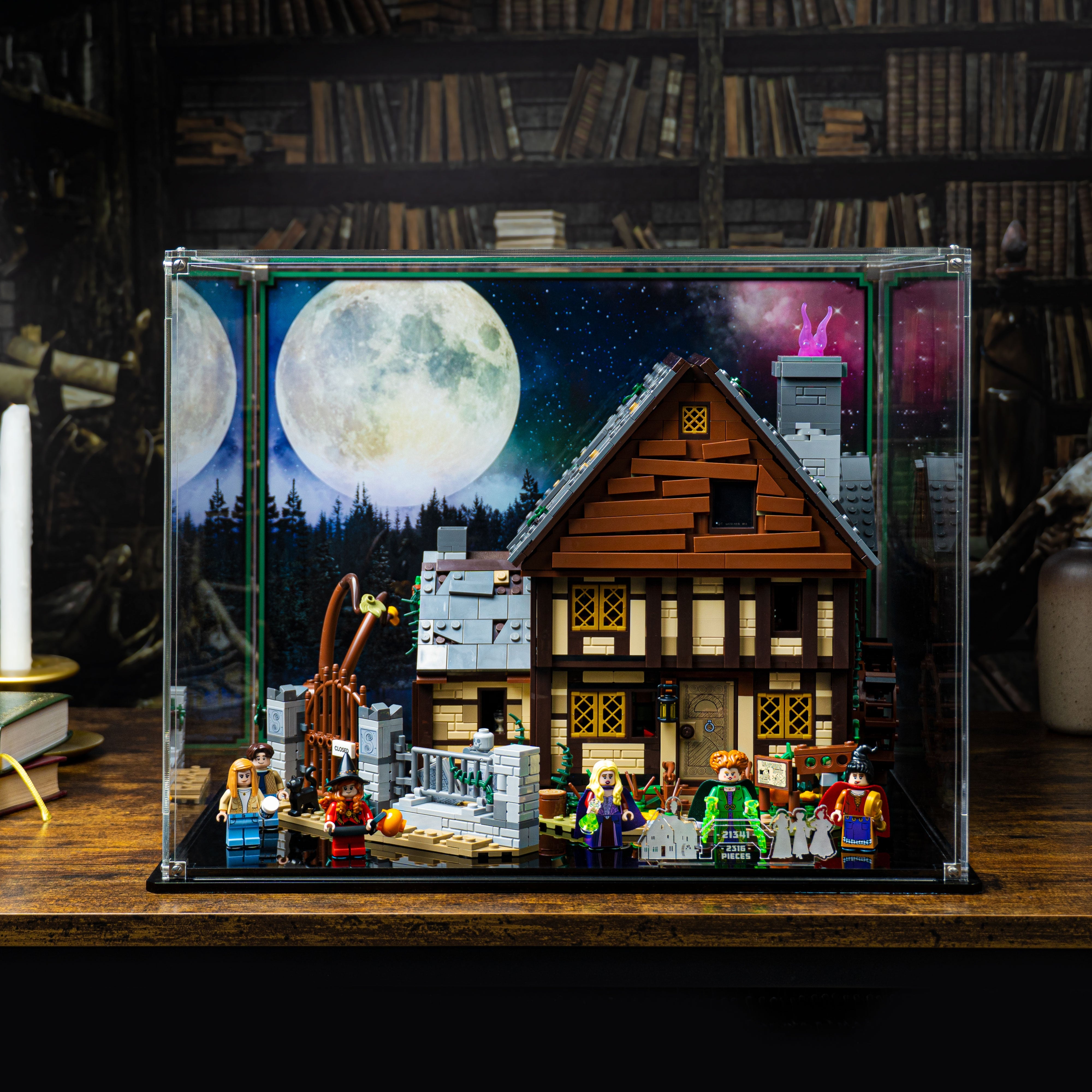 Display Case for LEGO® Ideas Disney Hocus Pocus: Sanderson Sisters' Cottage (21341)