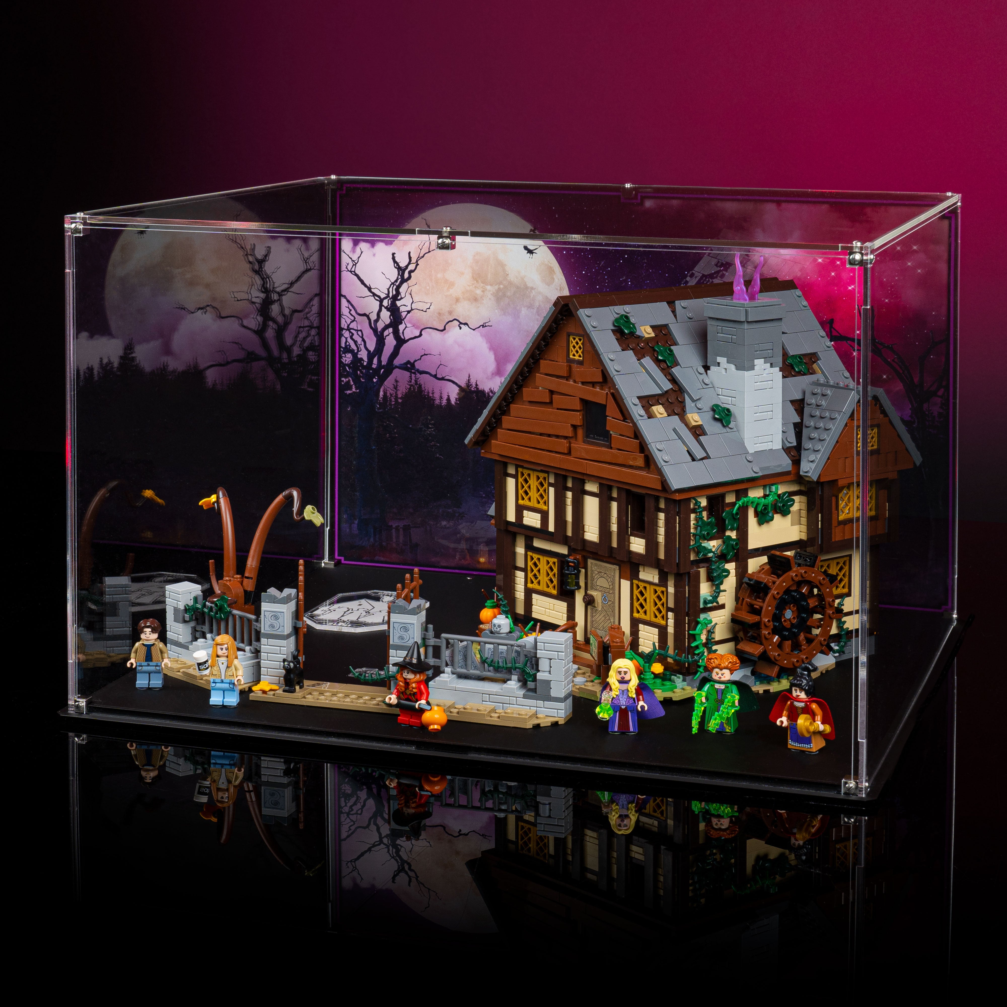 Limited Edition Display Case for LEGO® Ideas Disney Hocus Pocus: Sanderson Sisters' Cottage (21341)