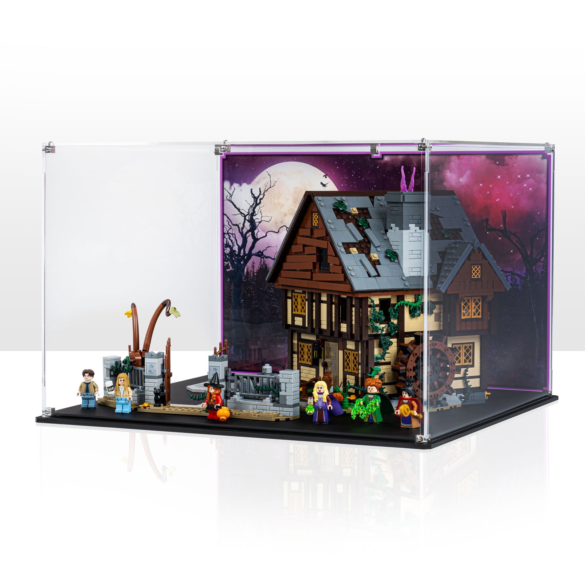 Limited Edition Display Case for LEGO® Ideas Disney Hocus Pocus: Sanderson Sisters' Cottage (21341)