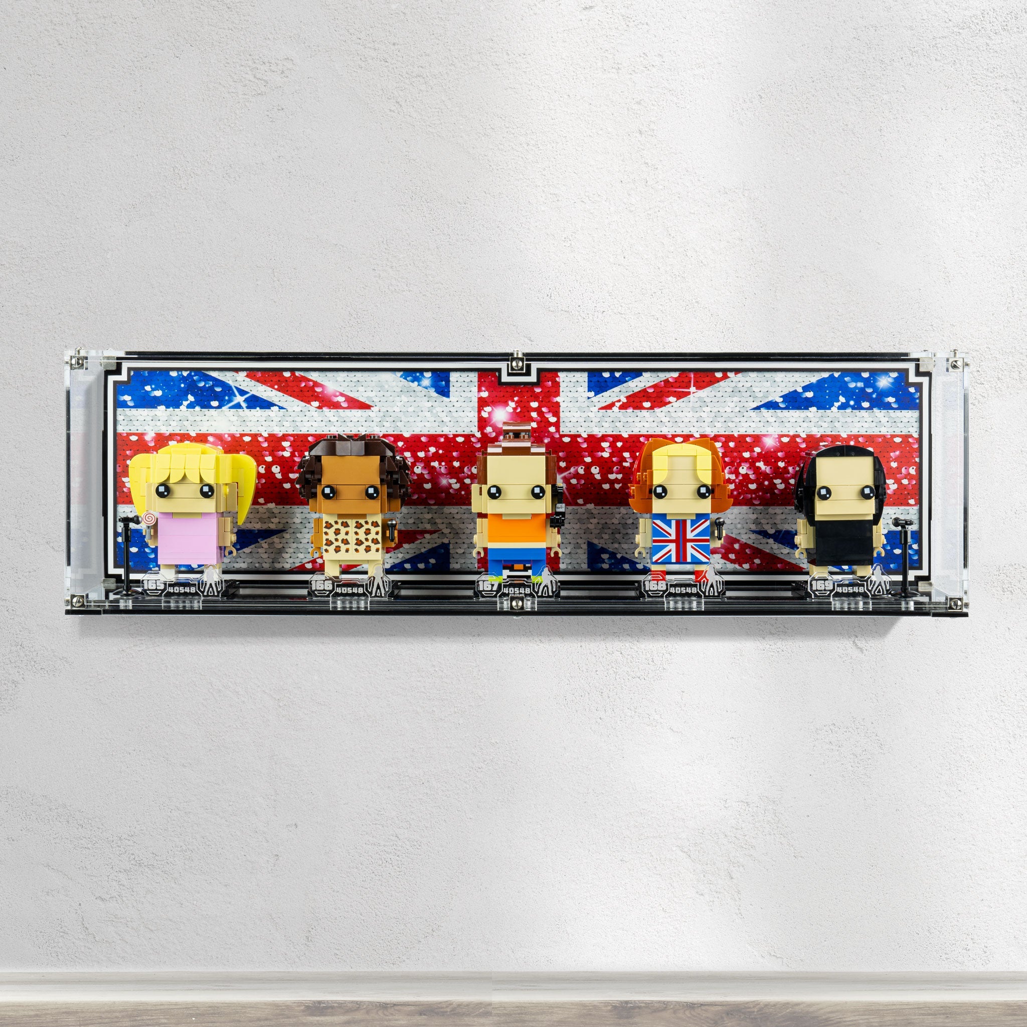 Wall Mounted Display Case for LEGO® Brickheadz Spice Girls Tribute (40548)